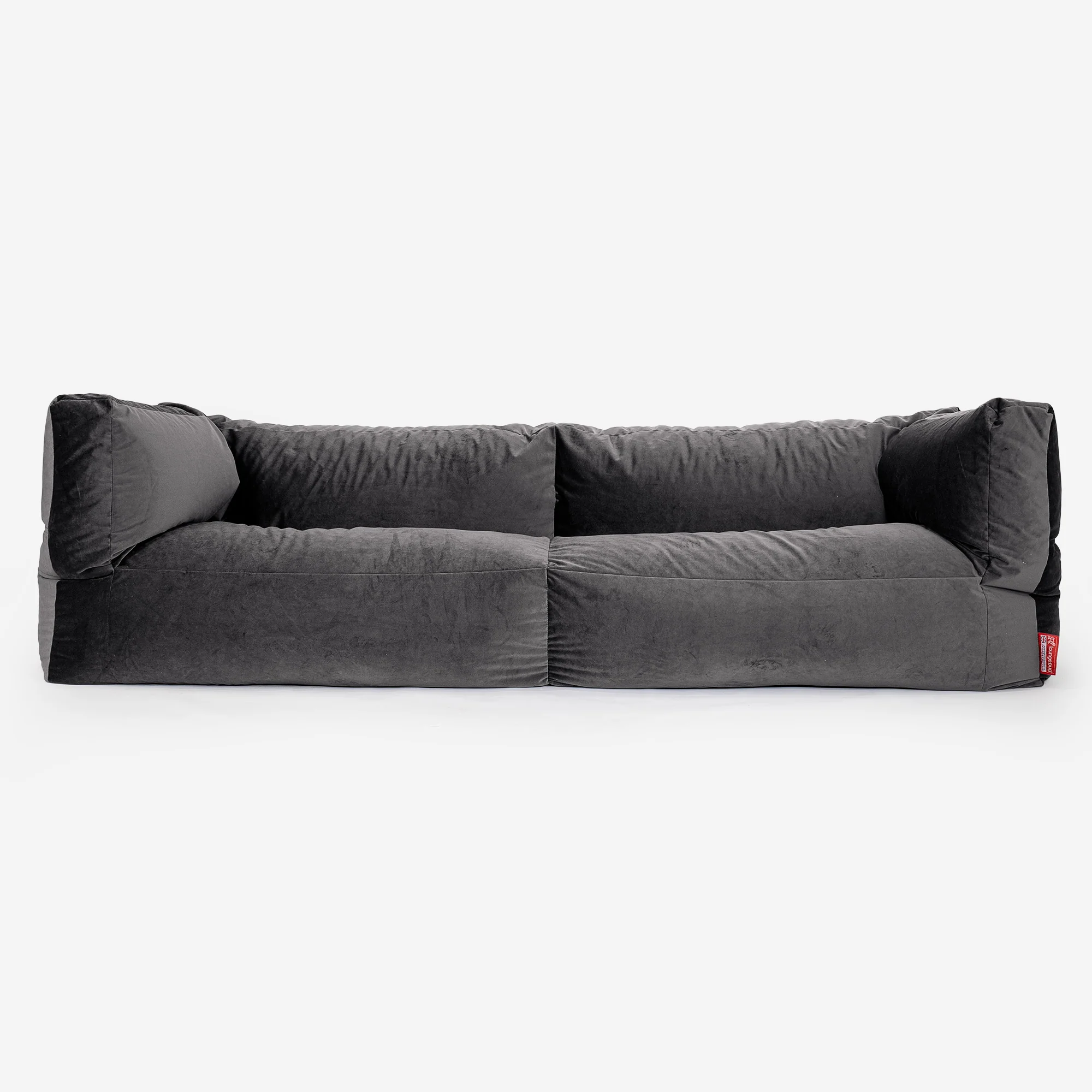 Albert 3-sits Saccosäcksoffa - Sammet Grafitgrå