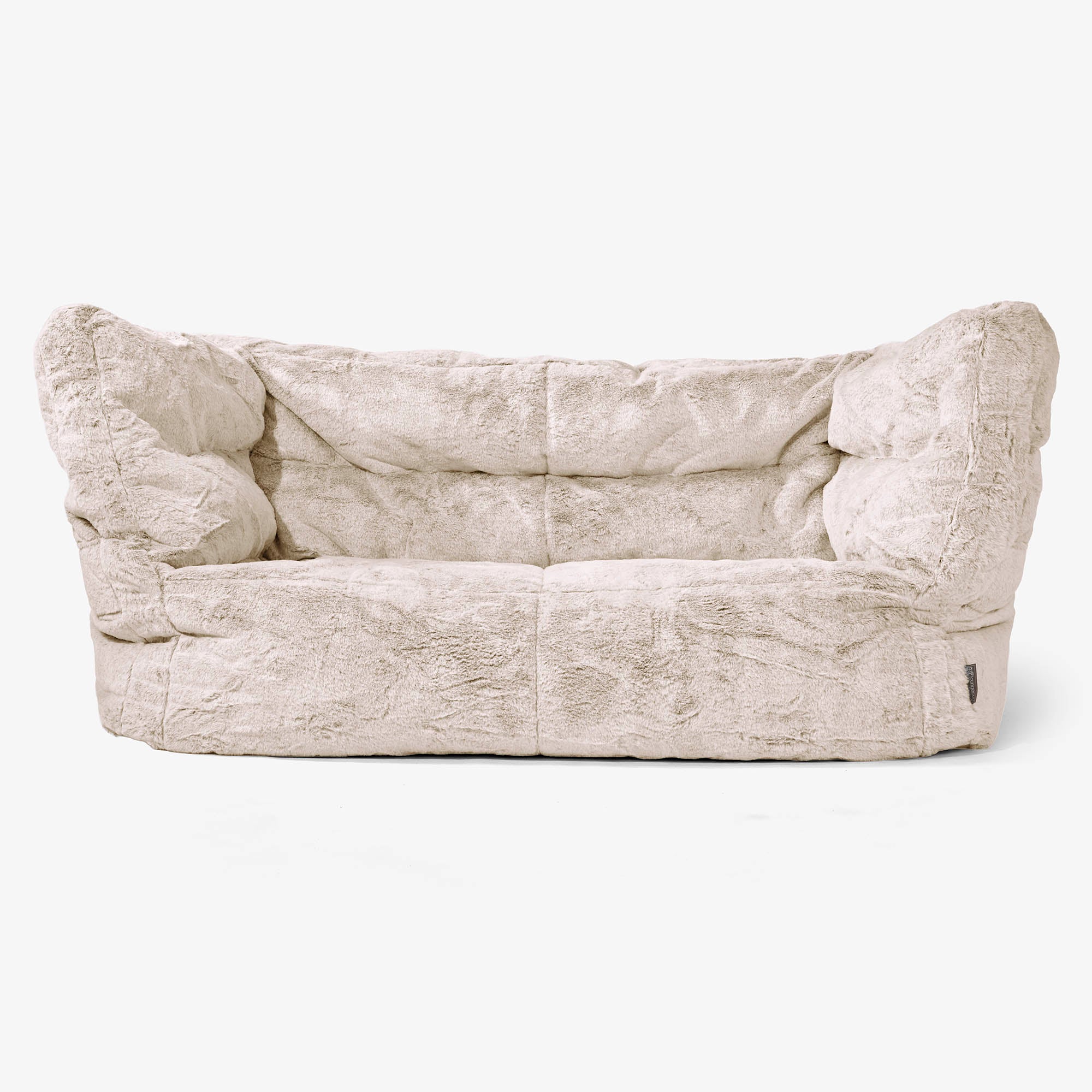 Louis 2-sits Saccosäcksoffa - Fuskkaninpäls Gyllenbrun