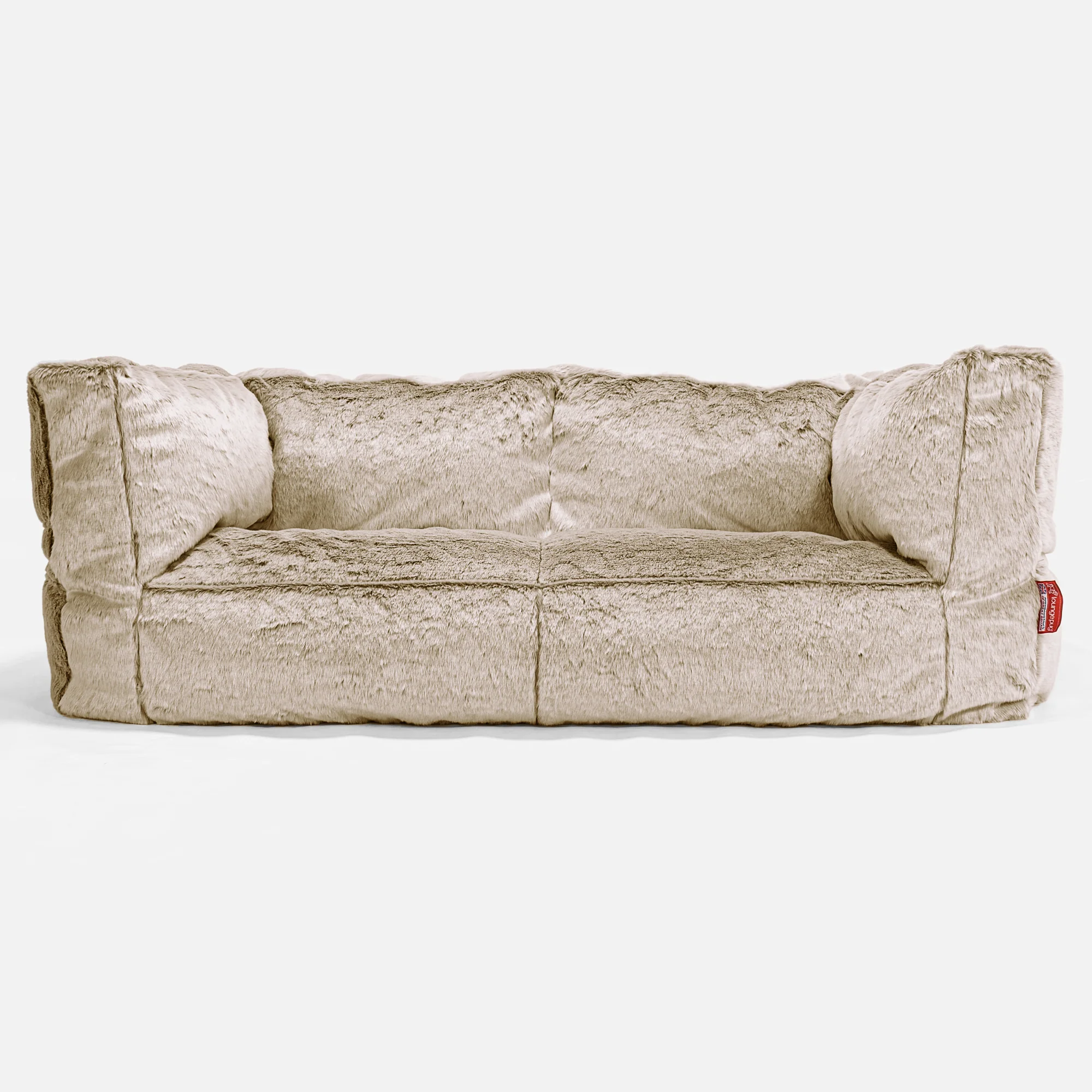 Albert 2-sits Saccosäcksoffa - Fuskkaninpäls Gyllenbrun