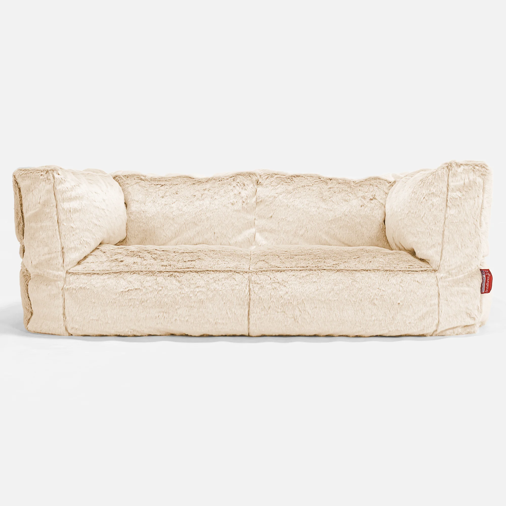 Albert 2-sits Saccosäcksoffa - Fuskkaninpäls Vit