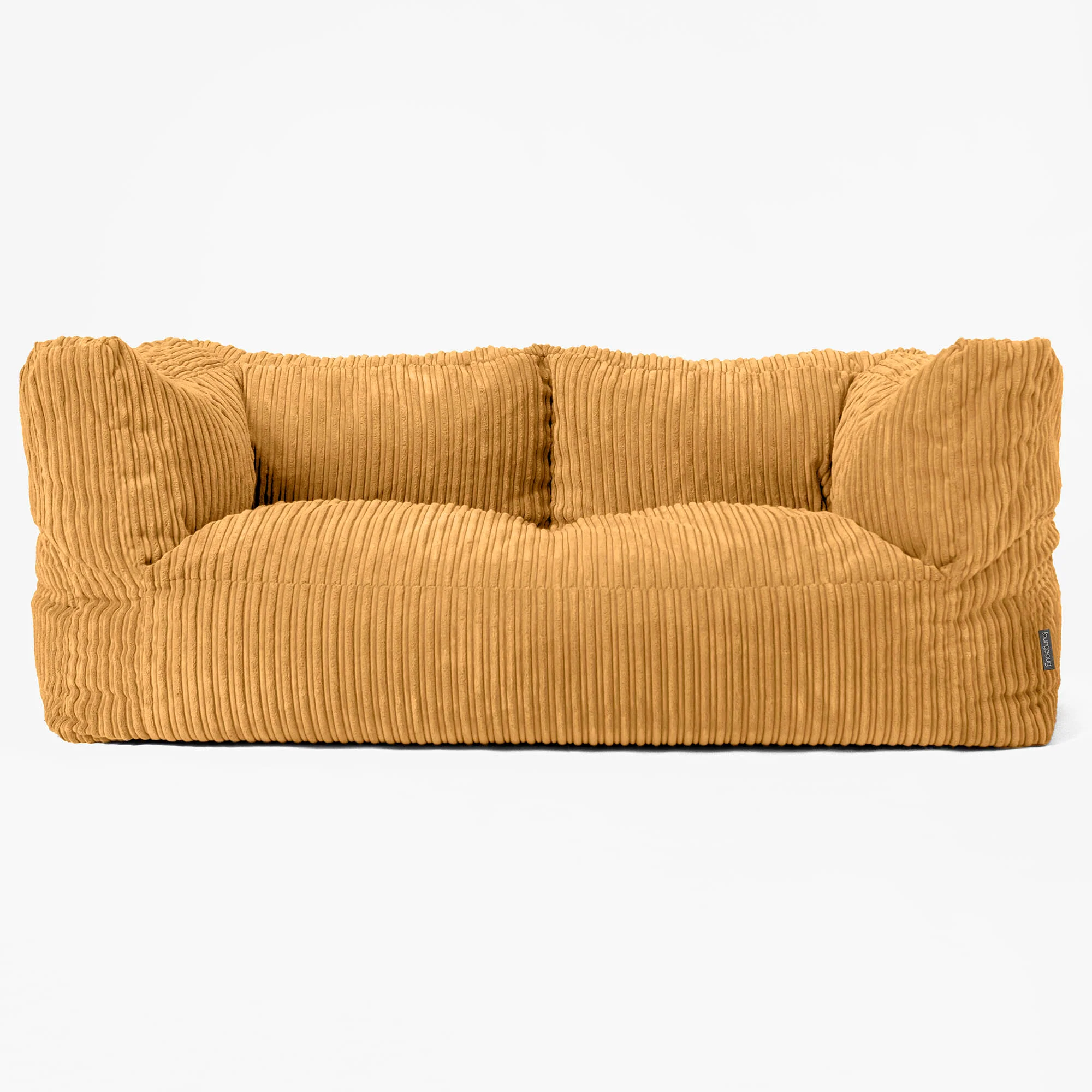 Albert 2-sits Saccosäcksoffa - Klassisk Manchestertyg Gyllene Honung