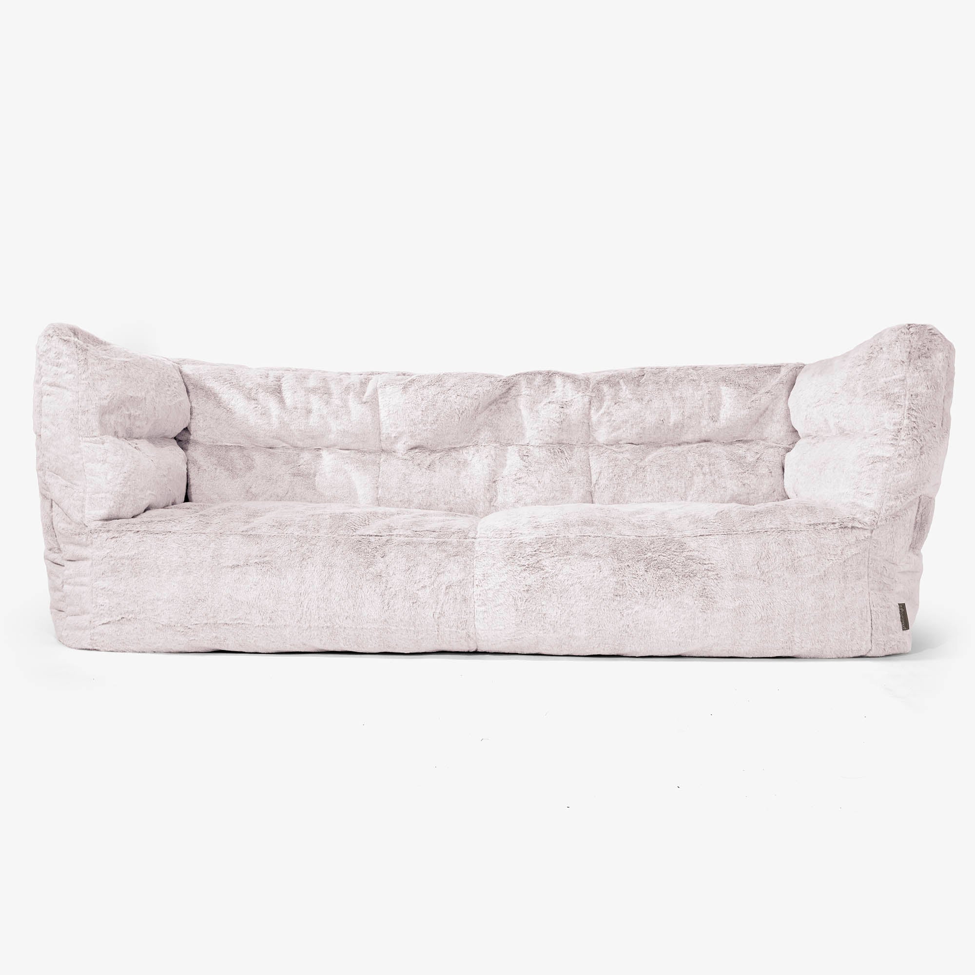 Louis 3-sits Saccosäcksoffa - Fuskkaninpäls Gammelrosa
