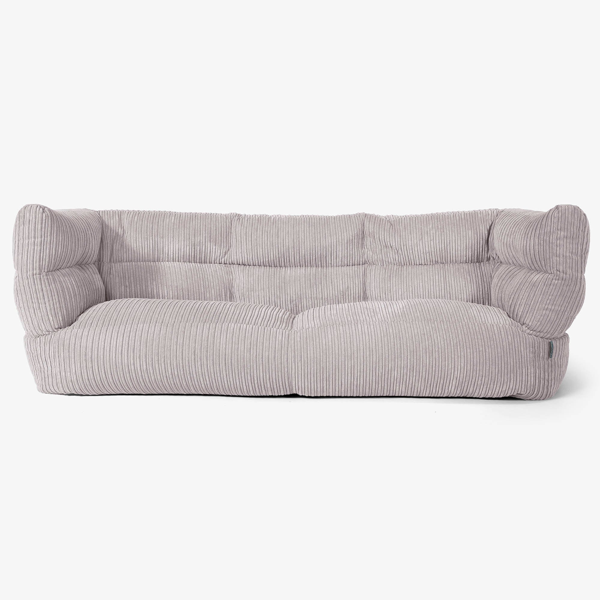 Louis 3-sits Saccosäcksoffa - Klassisk Manchestertyg Silvergrå