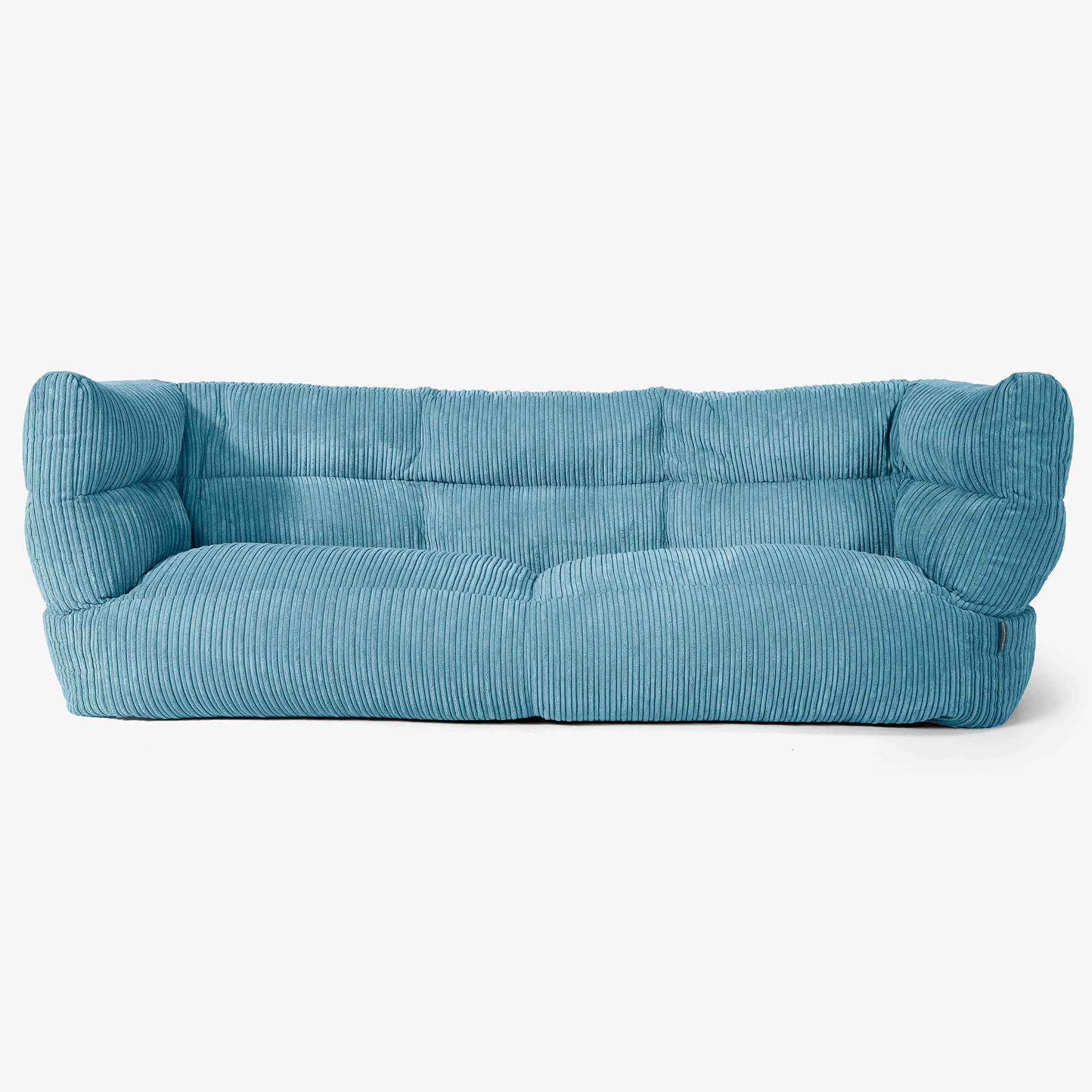 Louis 3-sits Saccosäcksoffa - Klassisk Manchestertyg Turkos