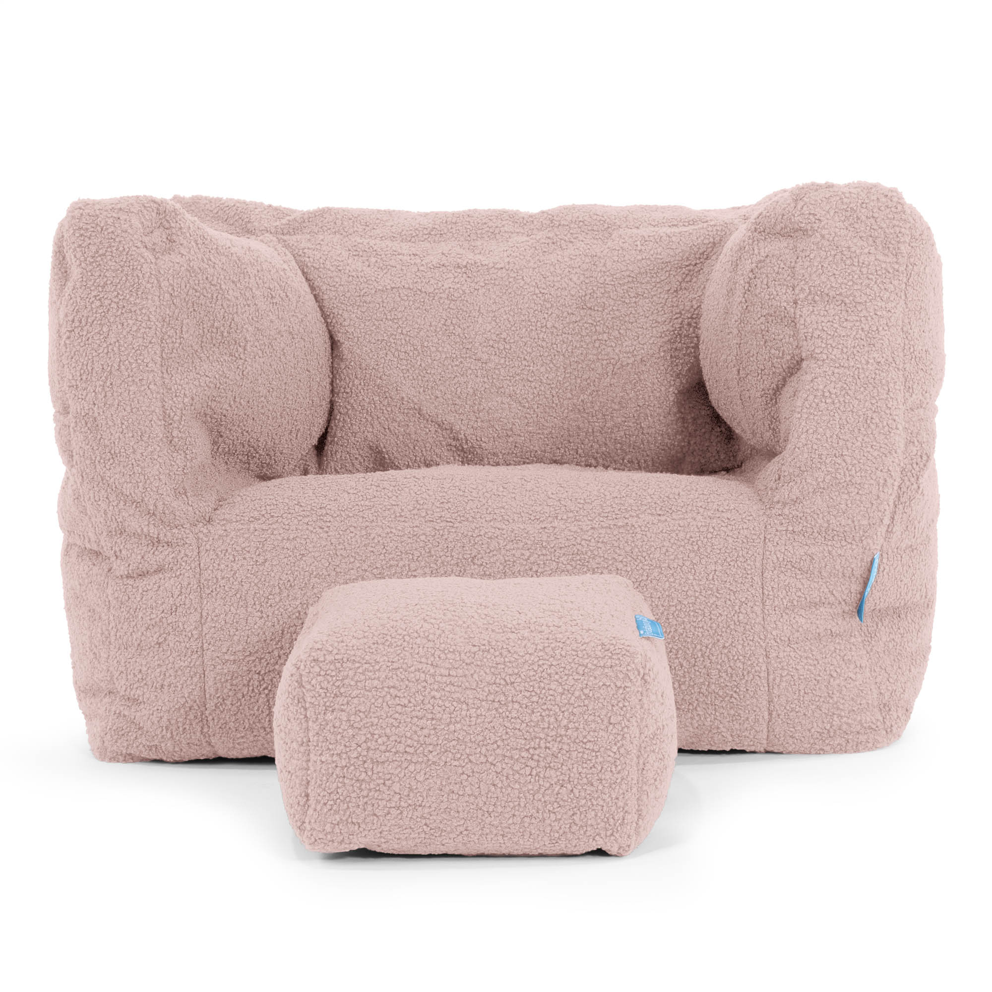 Albert Saccosäcksfåtölj för Barn 1-5 år - Boucle Rosa - Image 3