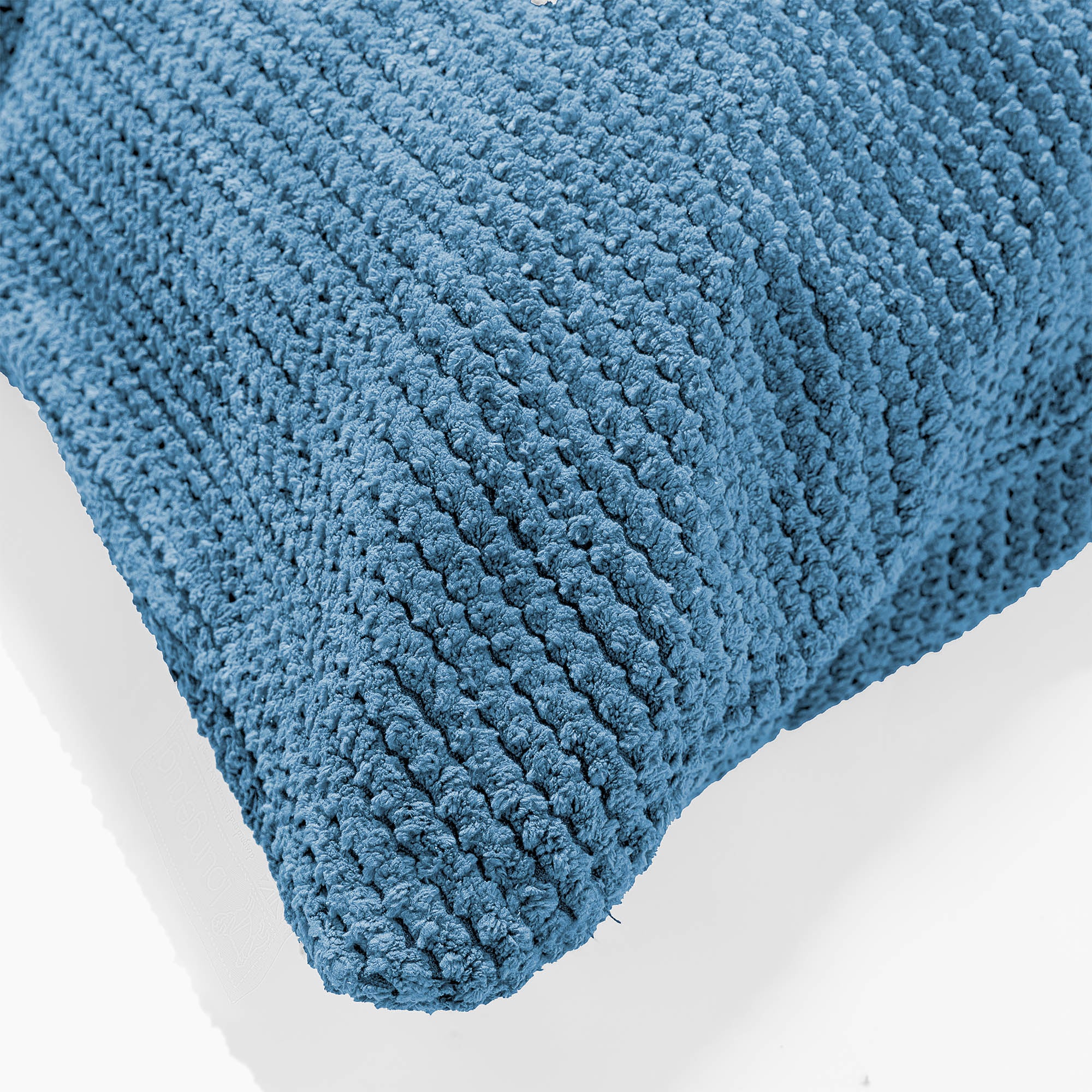 Cylinderkuddfodral 20 x 55cm - Pom-pom Himmelsblå - Image 3