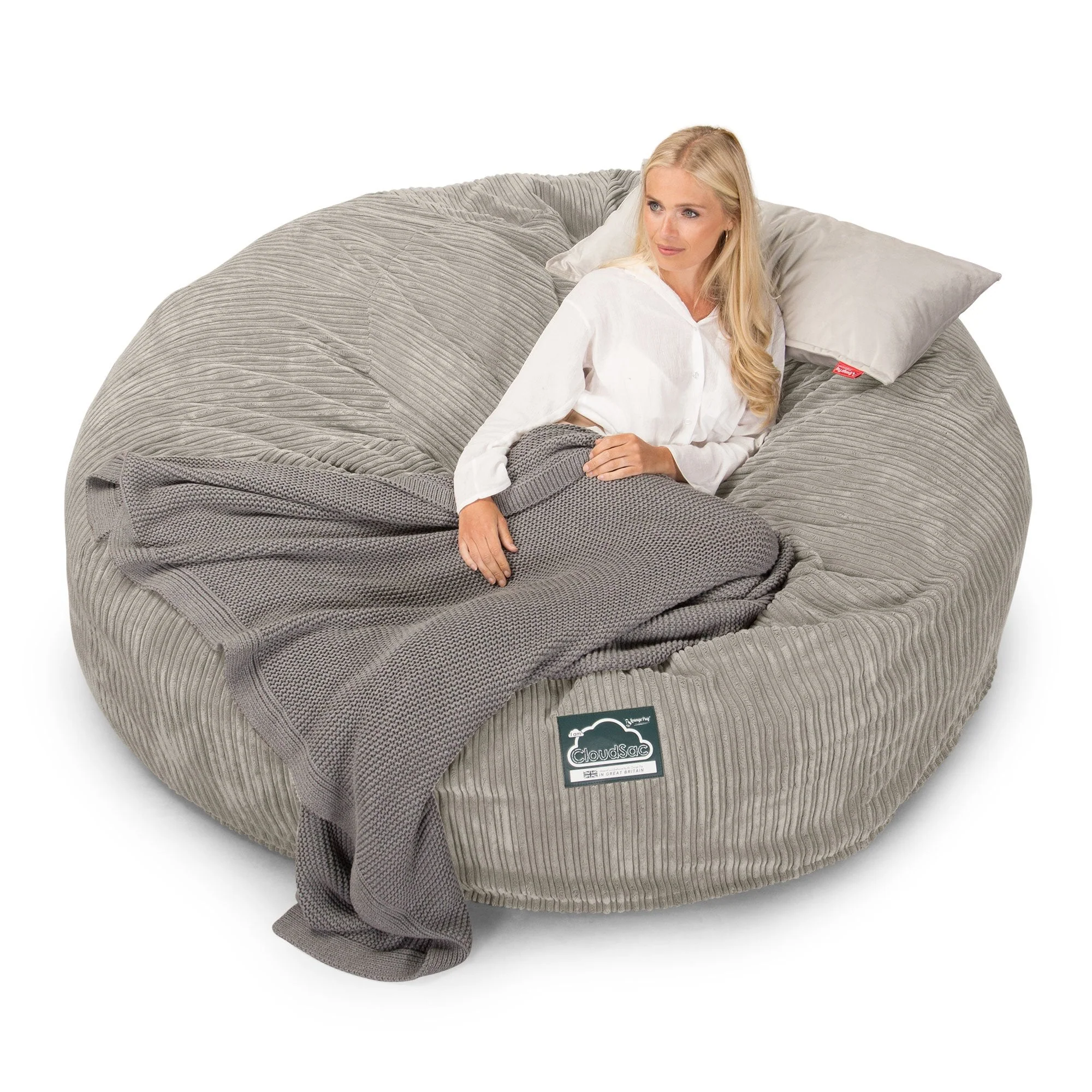 Dubbel saccosäcksoffa XXL C3000-L, CloudSac® Memoryskum ENDAST ÖVERDRAG - Ersättning/reservdelar - Image 6