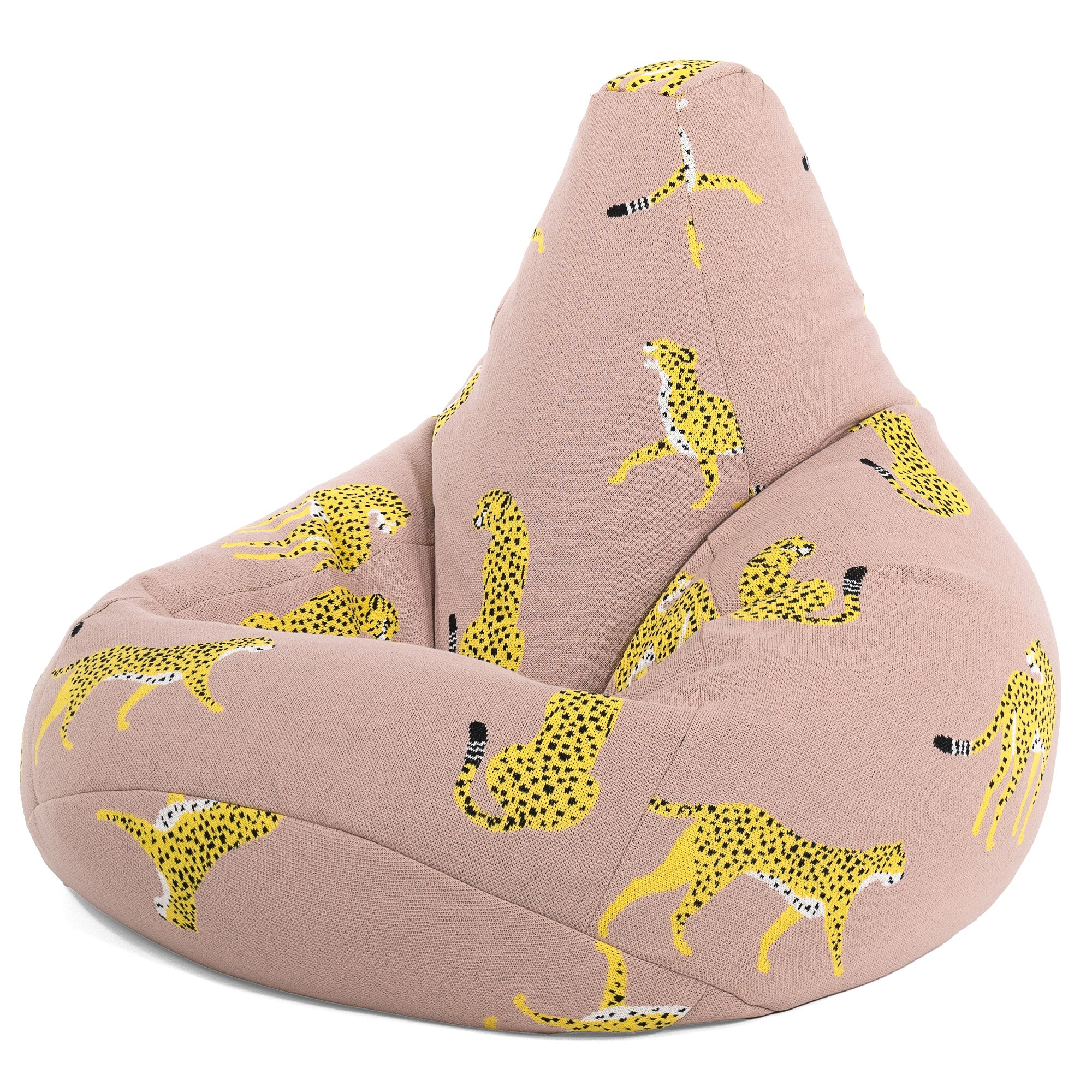 Game Fåtölj Saccosäck - Stickad Gepard Rosa - Image 2