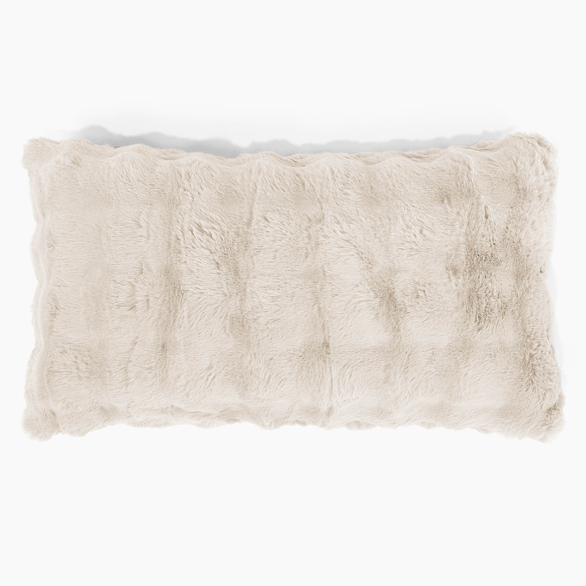 Jätte Kuddfodral 40 x 70cm - Fuskpäls Bubble Gräddvit