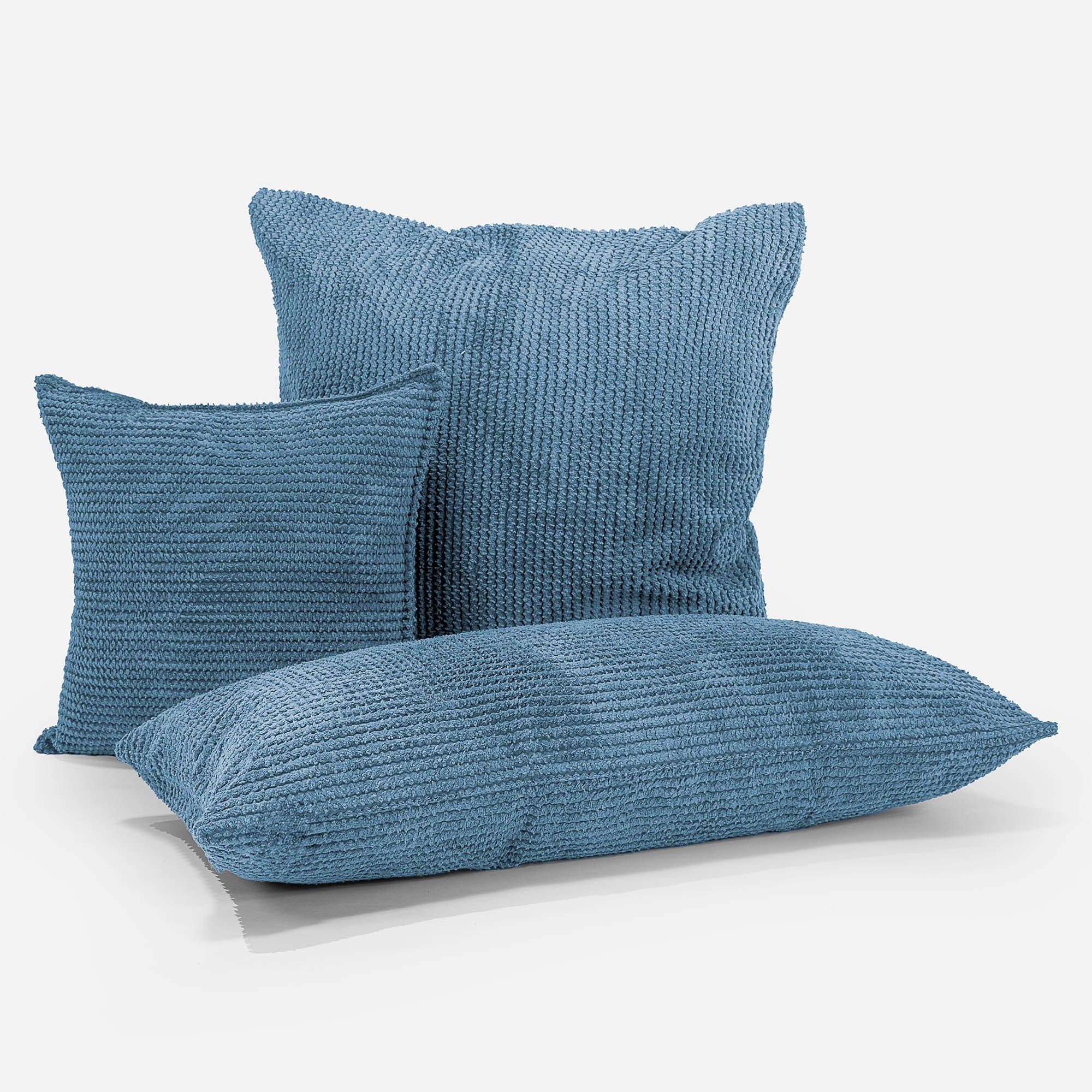 Jätte Kuddfodral 40 x 70cm - Pom-pom Himmelsblå - Image 3