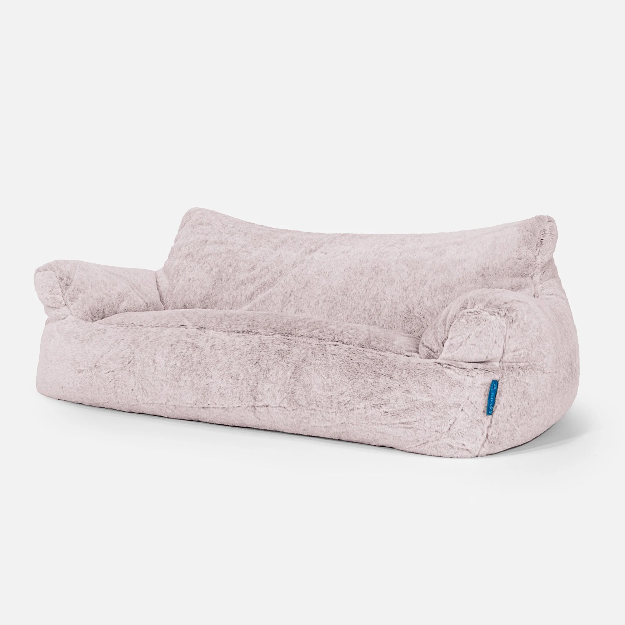 Josephine Saccosäckssoffa för Barn 1-5 år - Fuskkaninpäls Gammelrosa - Image 2