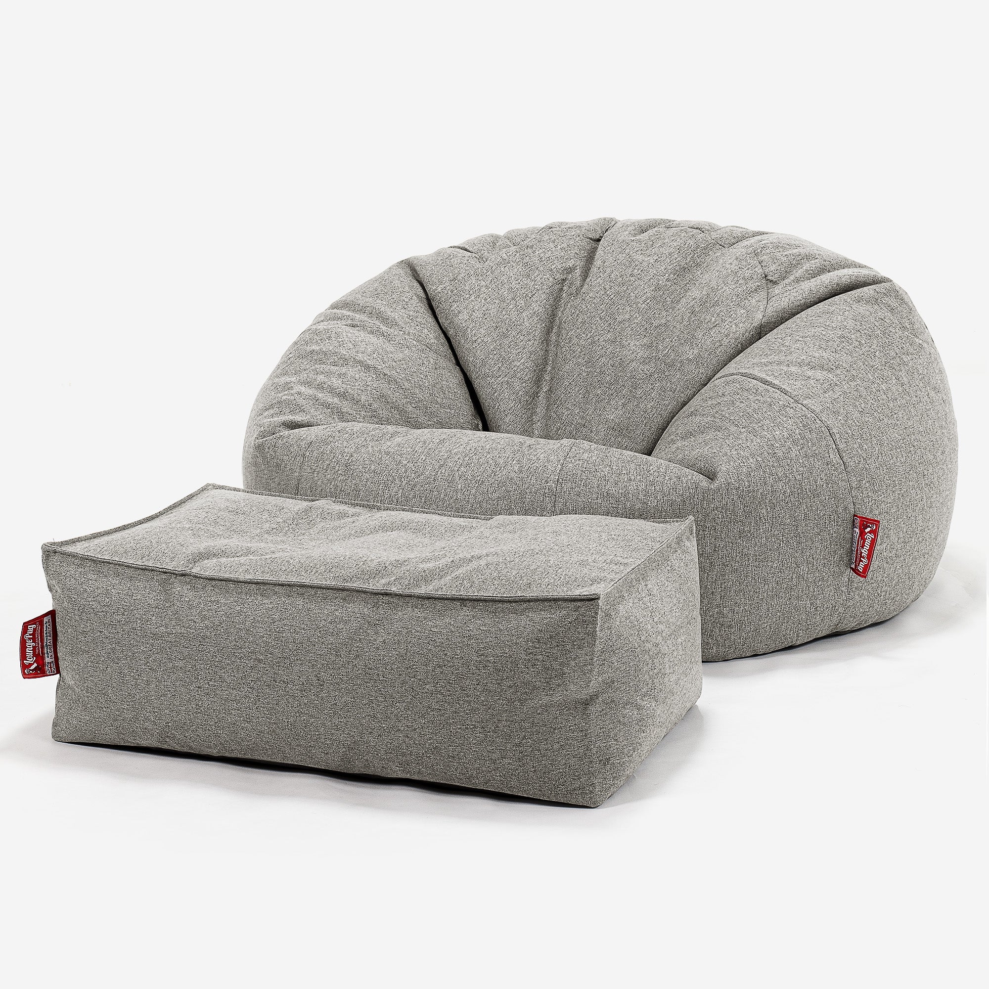 Klassisk Saccosäck Soffa - Interalli-ull Silverfärgad - Image 2
