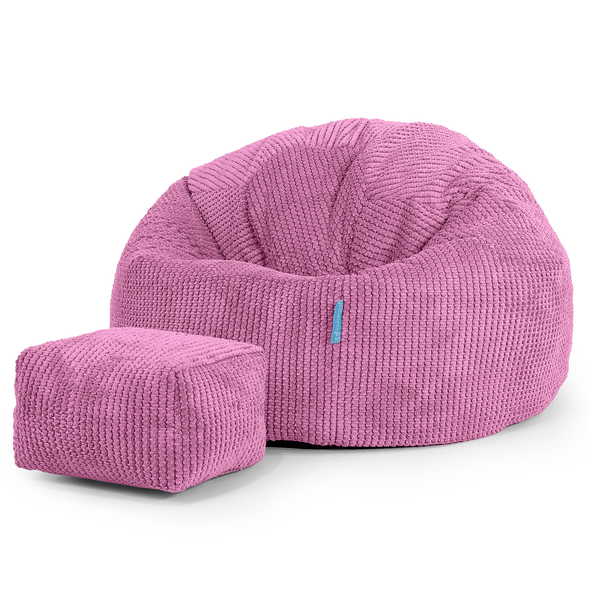 Klassisk Sittsäck Stol Barn 1-5 år - Pom-pom Rosa - Image 2
