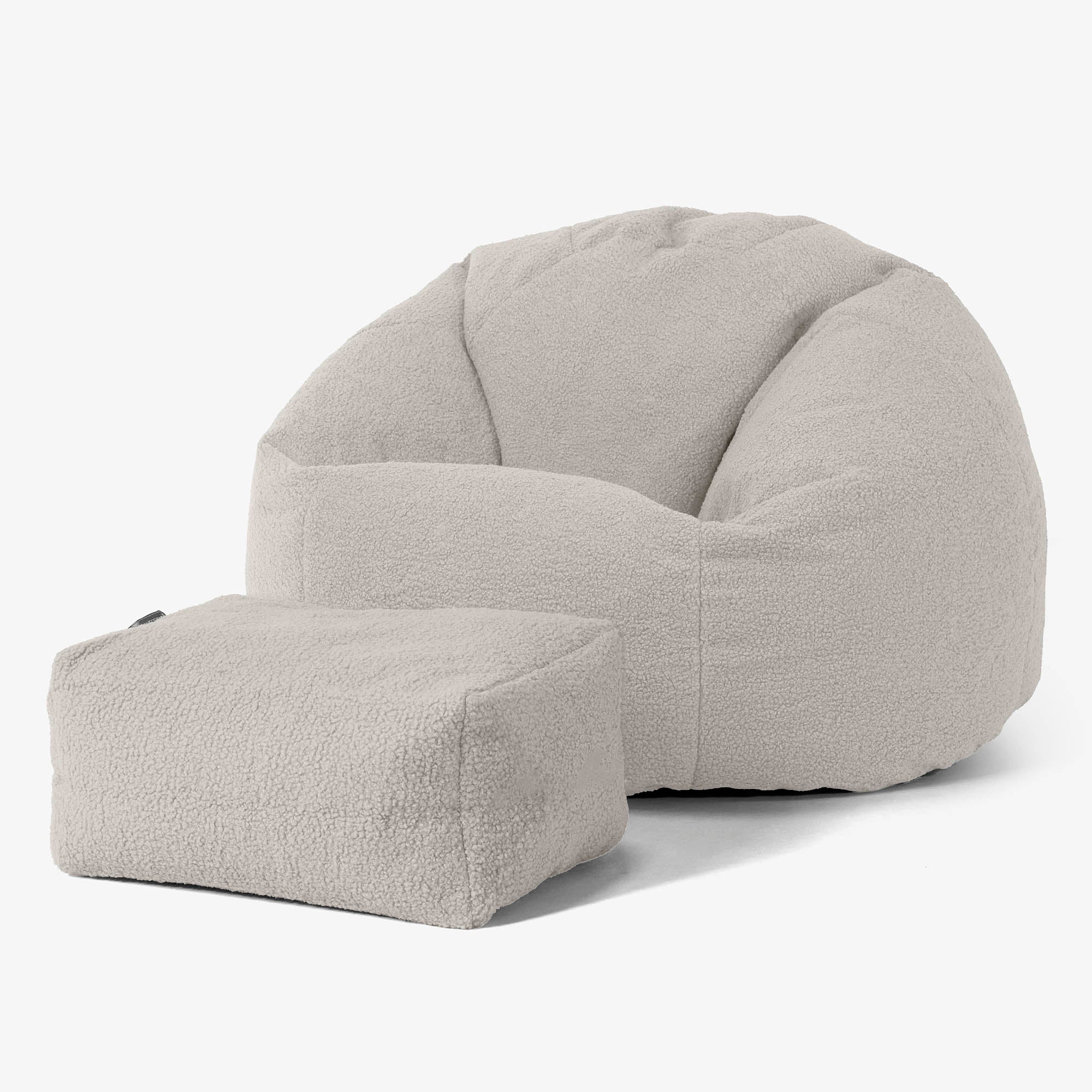 Klassisk Sittsäck Stol - Boucle Elfenbensvit - Image 2