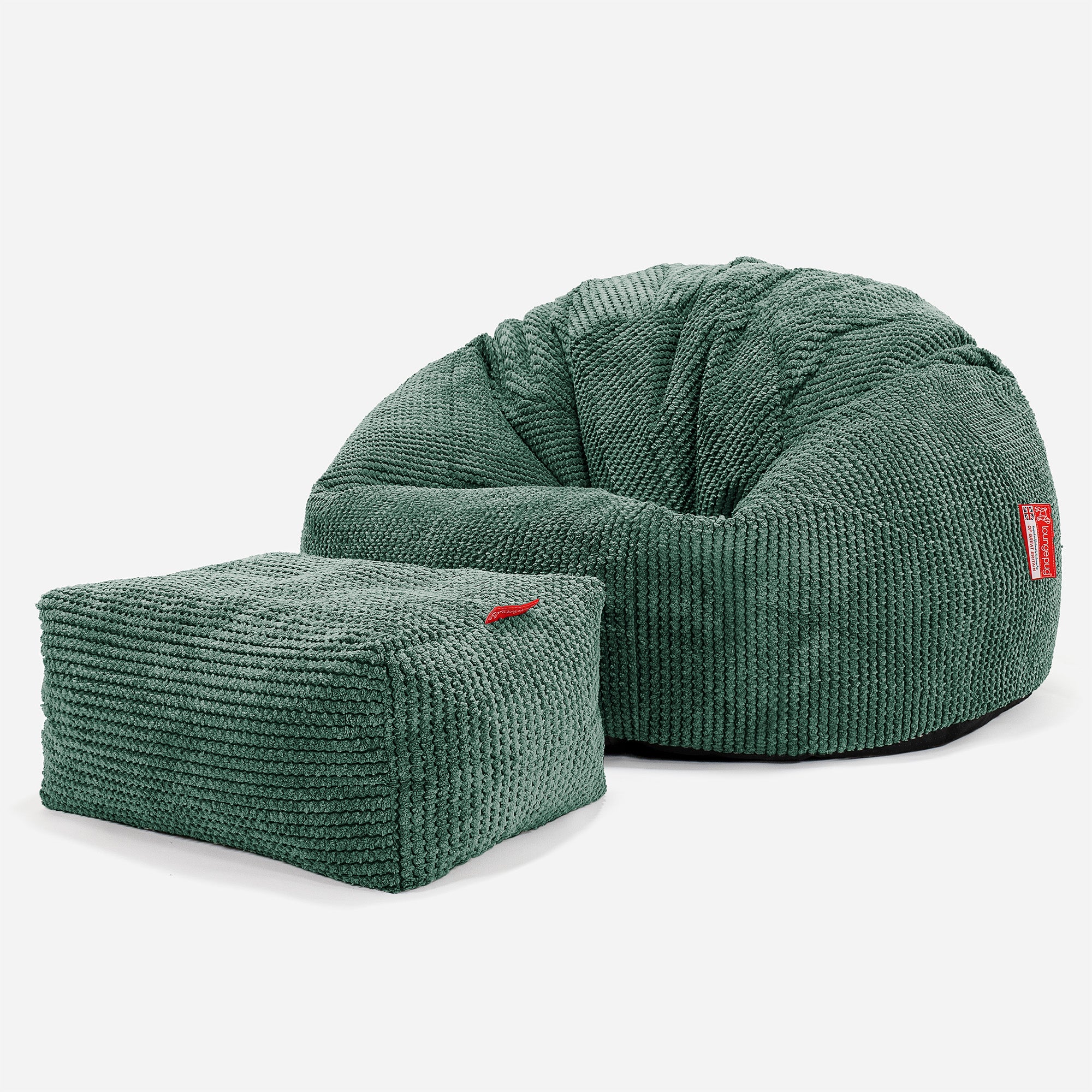 Klassisk Sittsäck Stol - Pom-pom Mossgrön - Image 2