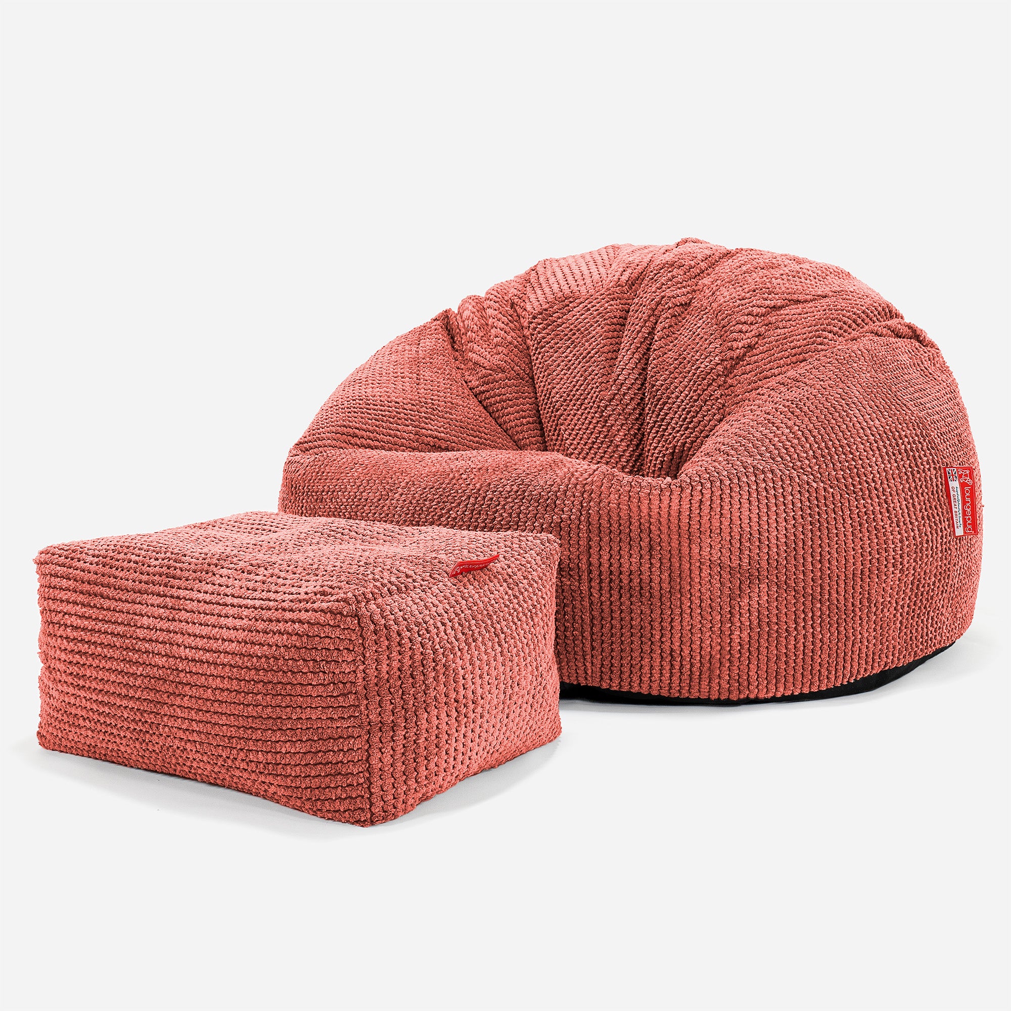 Klassisk Sittsäck Stol - Pom-pom Pumpaorange - Image 2
