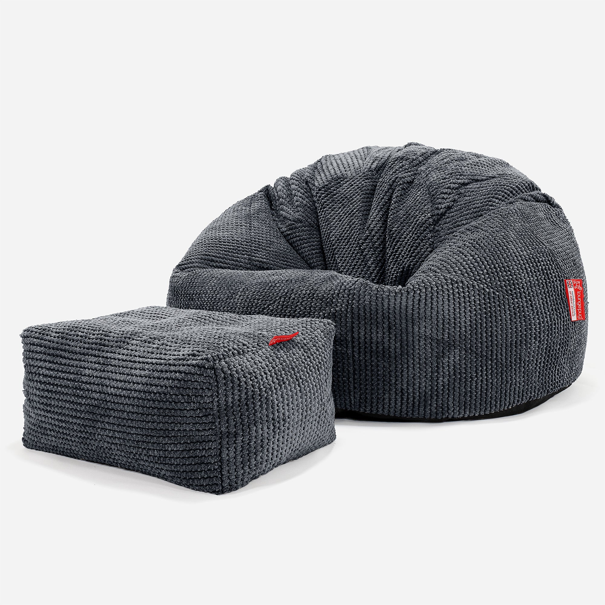Klassisk Sittsäck Stol - Pom-pom Svart - Image 2
