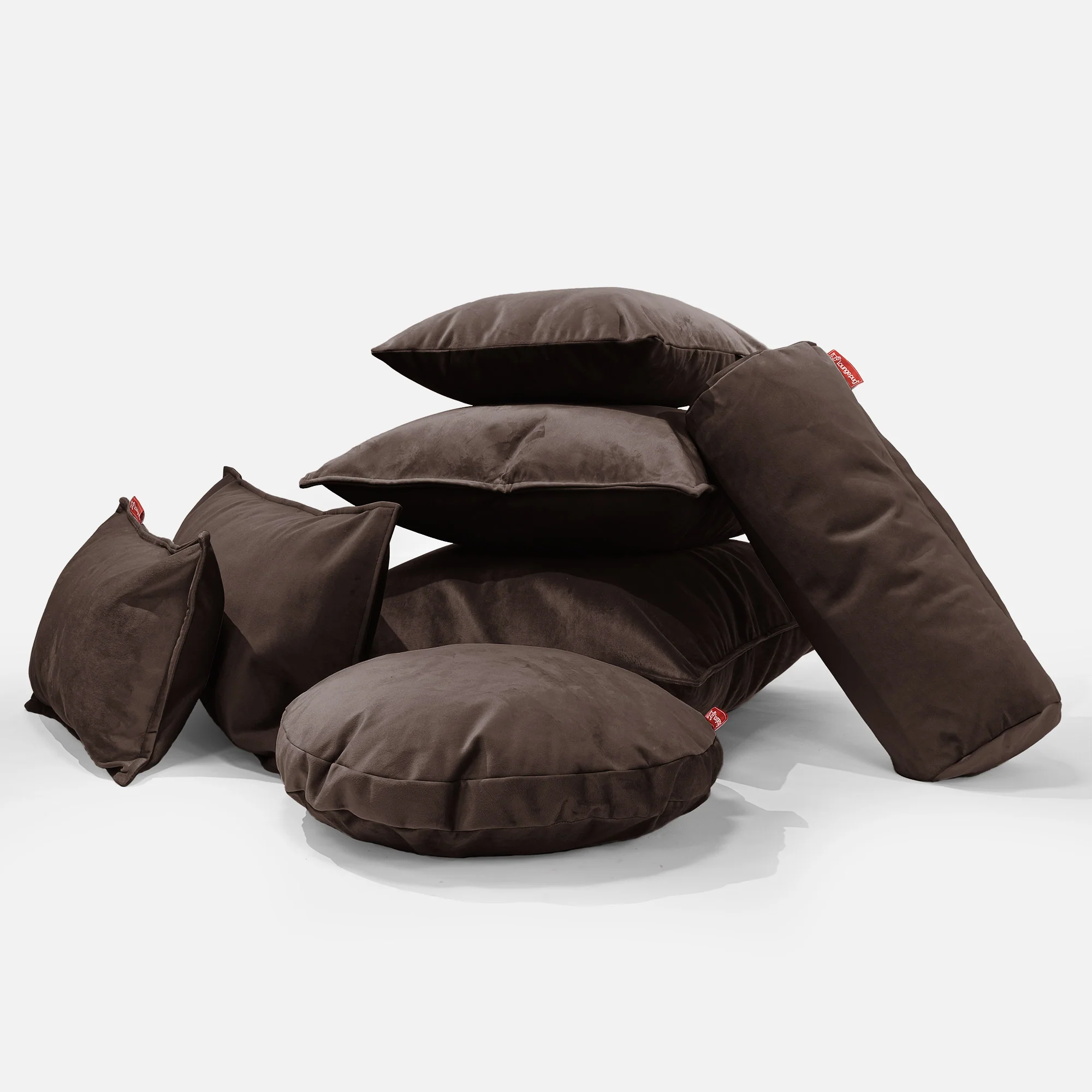 Kuddfodral 47 x 47cm - Sammet Espresso - Image 4