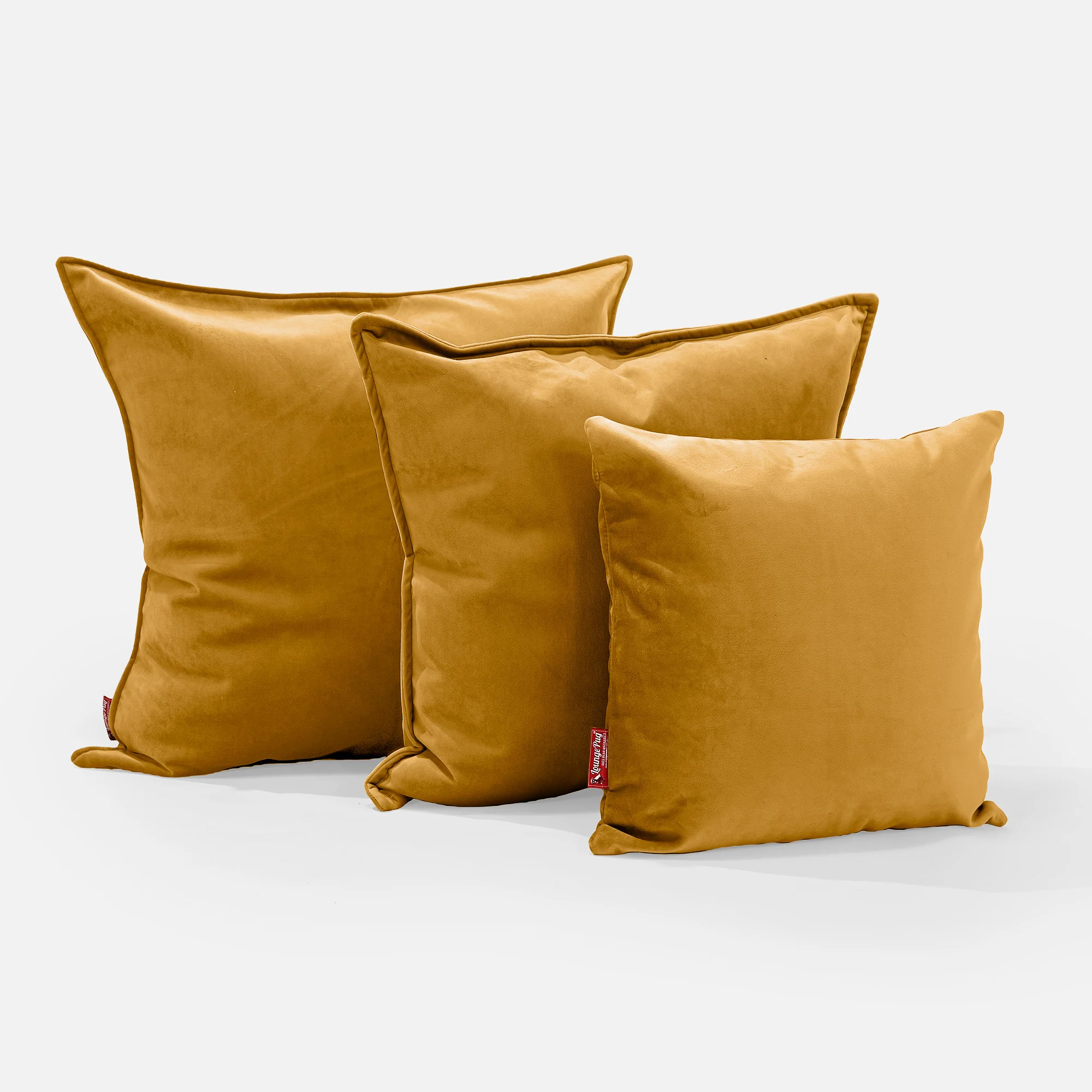 Kuddfodral 47 x 47cm - Sammet Guld - Image 2