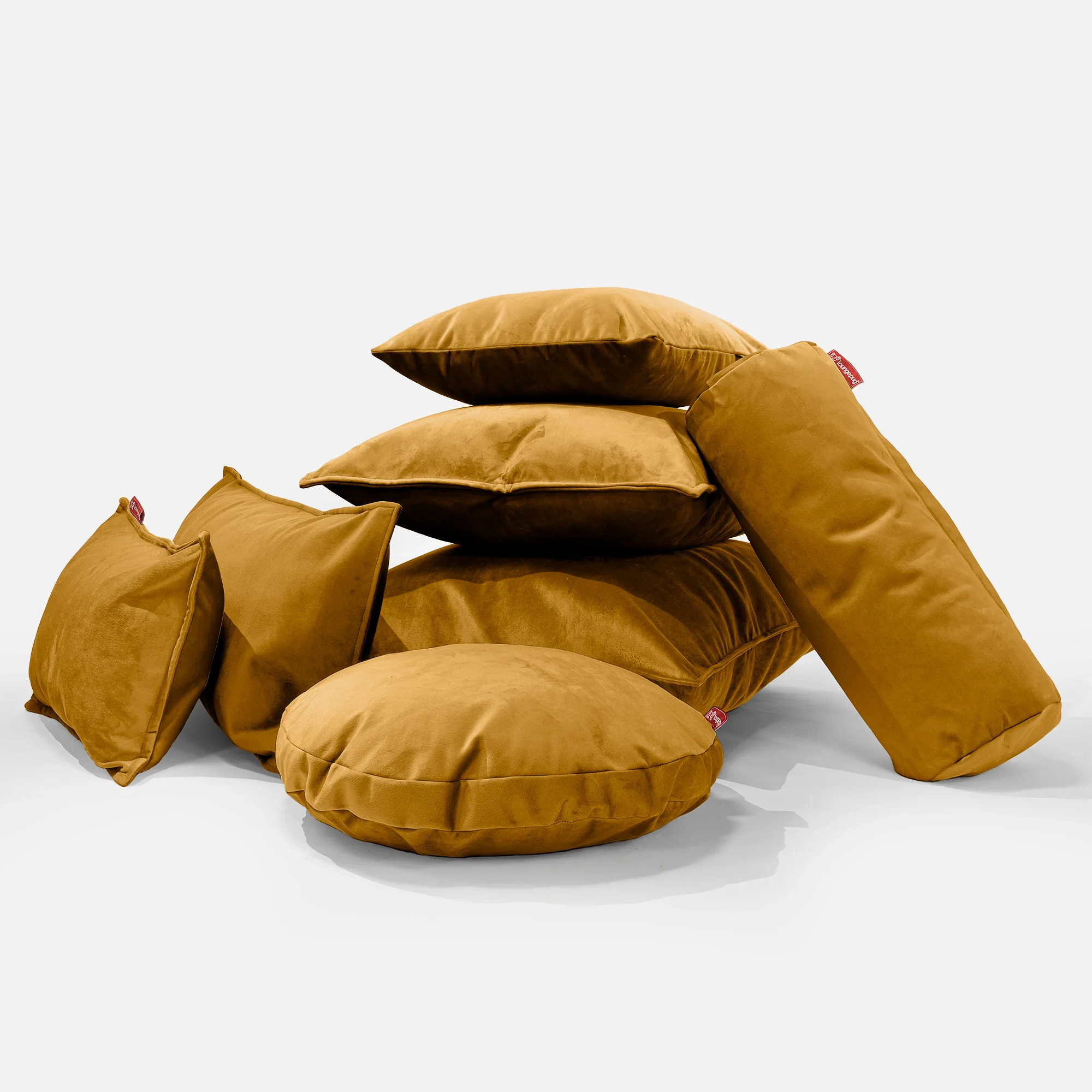 Kuddfodral 47 x 47cm - Sammet Guld - Image 4