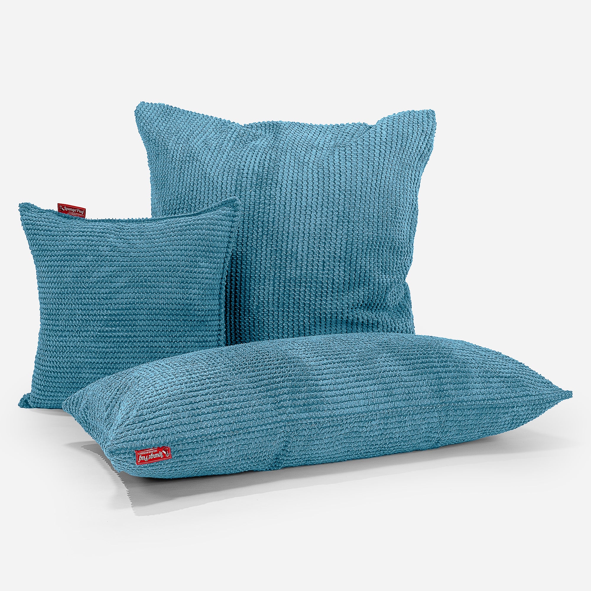 Jätte Kuddfodral 40 x 70cm - Pom-pom Turkos - Image 3