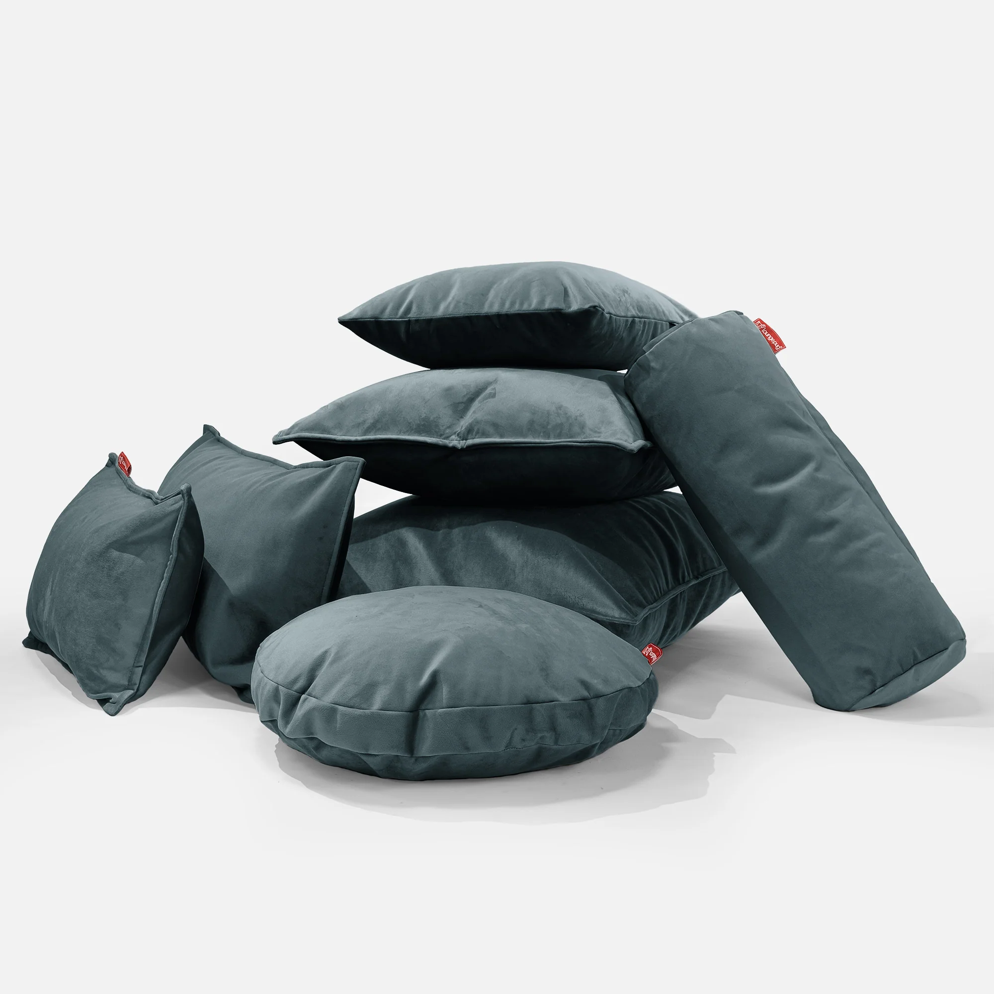 Jätte Kuddfodral 40 x 70cm - Sammet Teal - Image 4