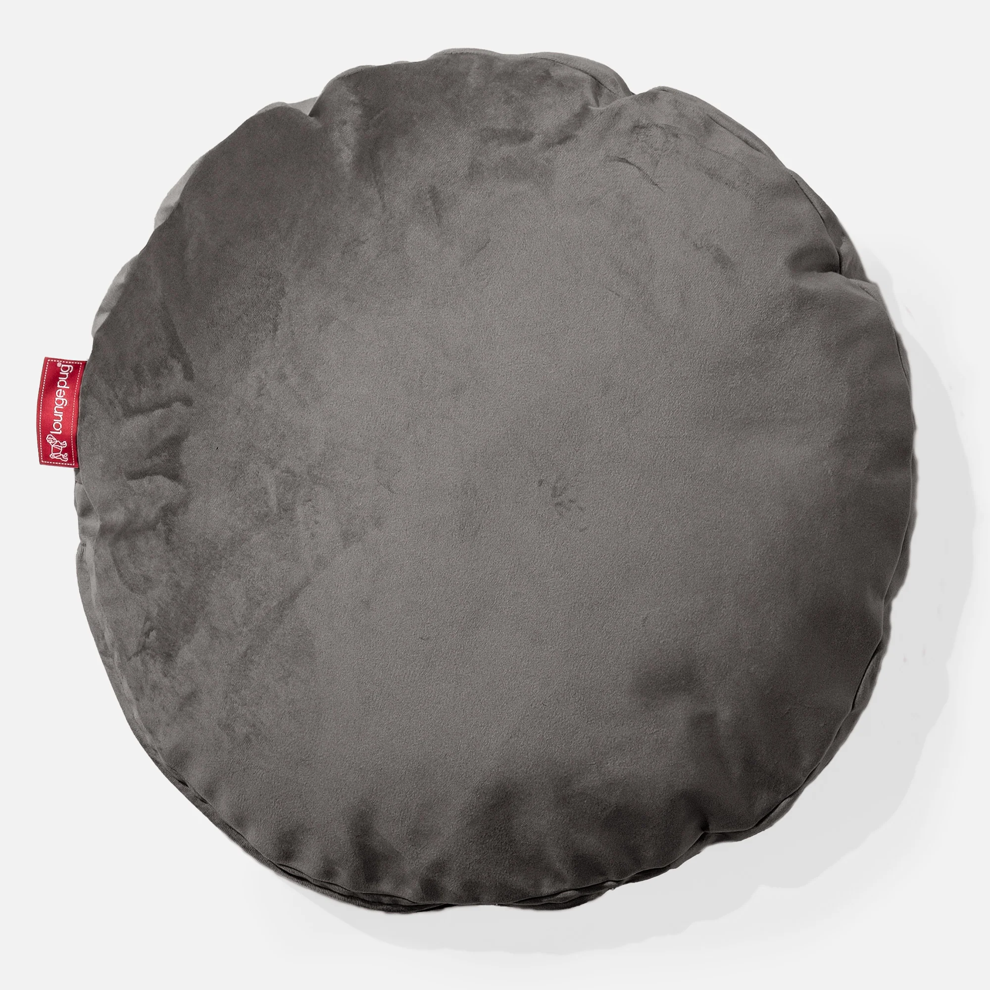 Kuddfodral Rund 50cm - Sammet Grafitgrå