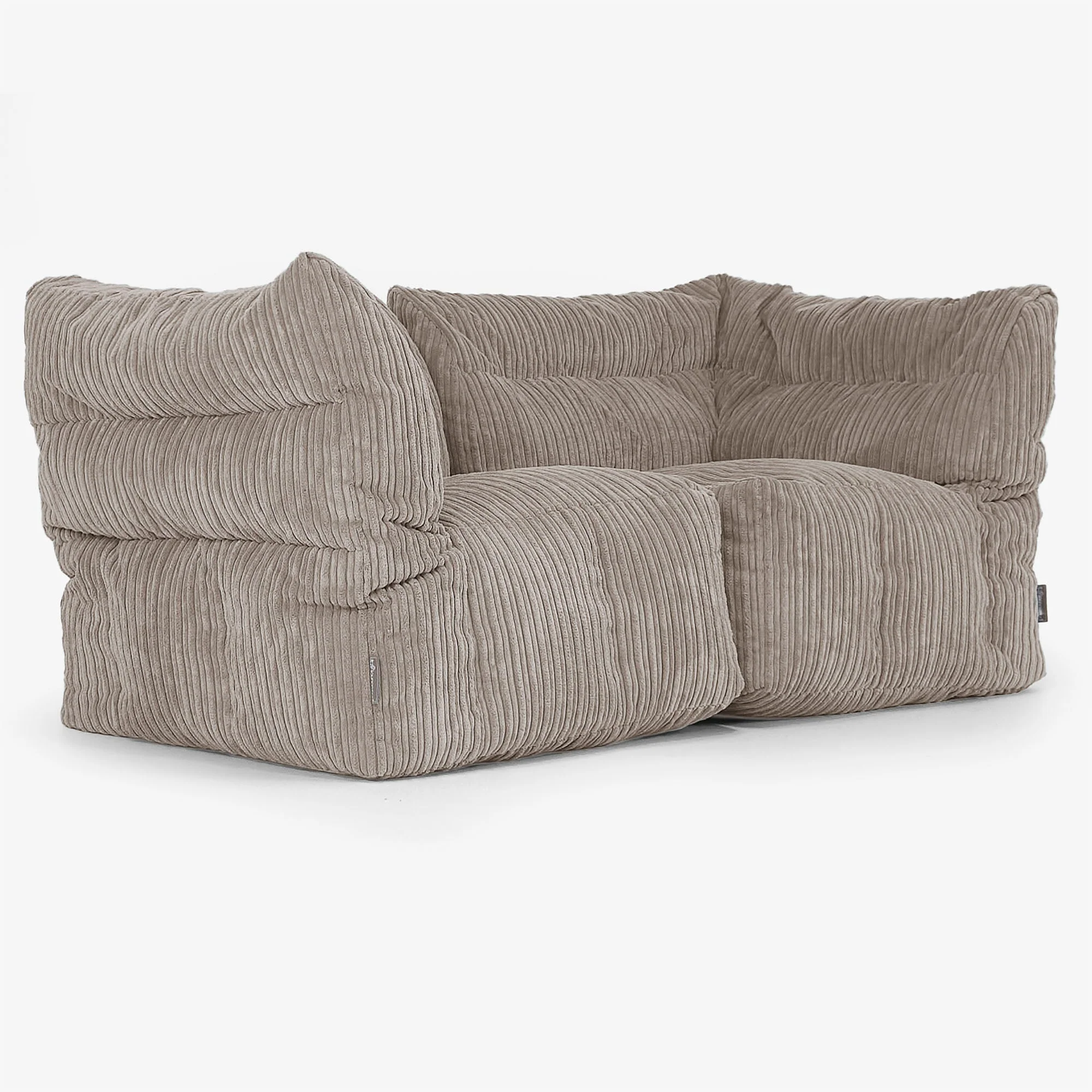 Modulsoffa 2-sits - Klassisk Manchestertyg Duvgrå - Image 2