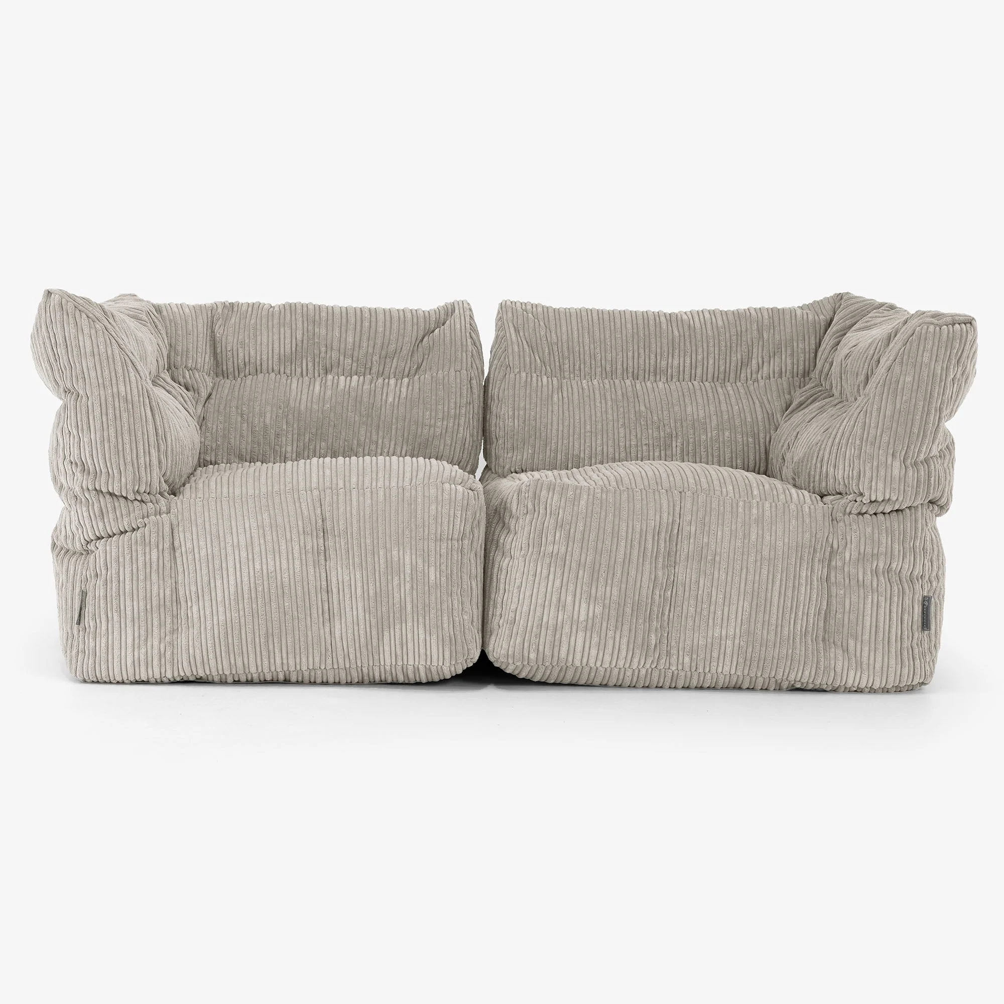 Modulsoffa 2-sits - Klassisk Manchestertyg Minkbrun