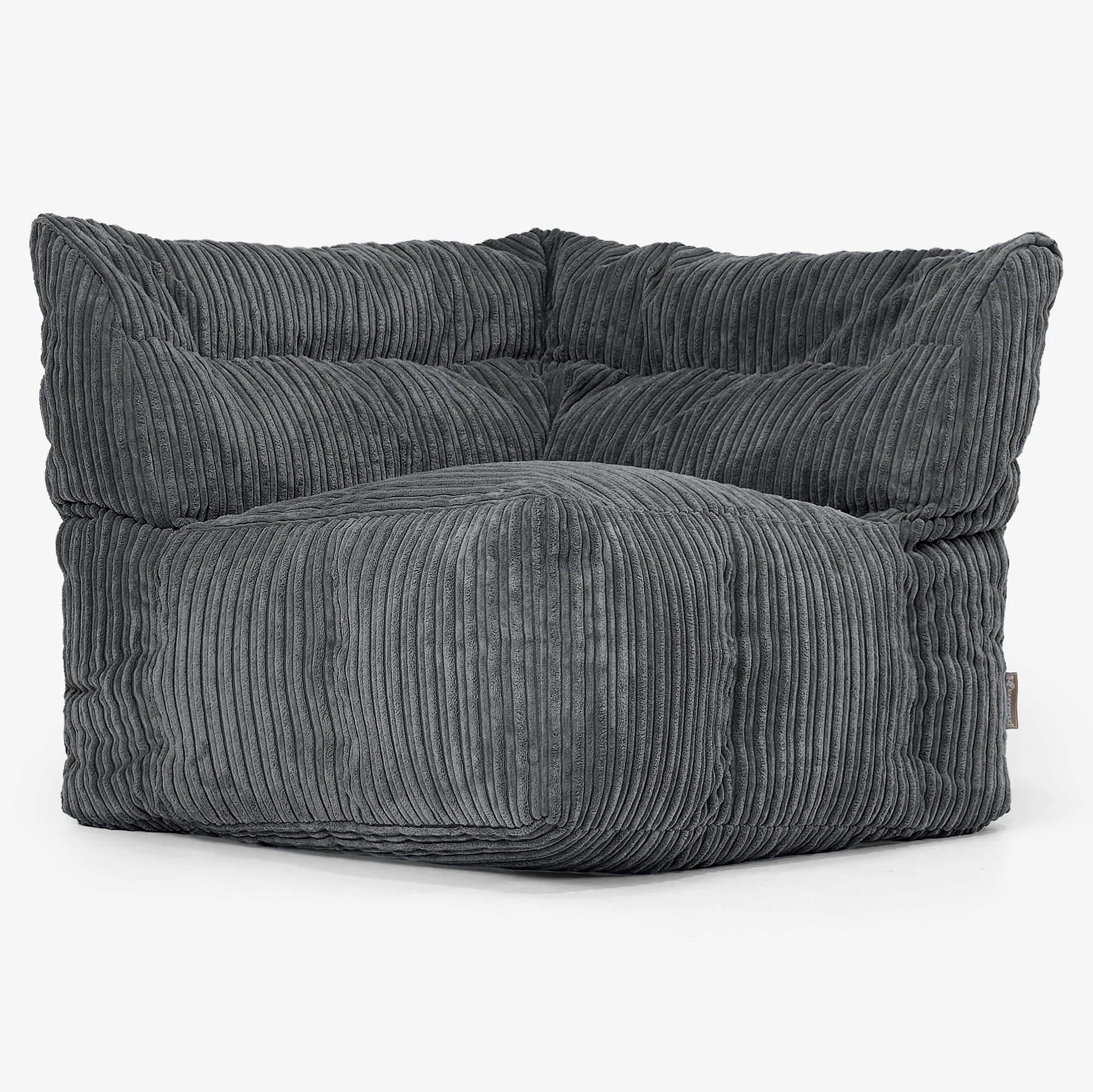 Modulsoffa Sittsäck, Höger Hörnsektion - Klassisk Manchestertyg Svart - Image 2