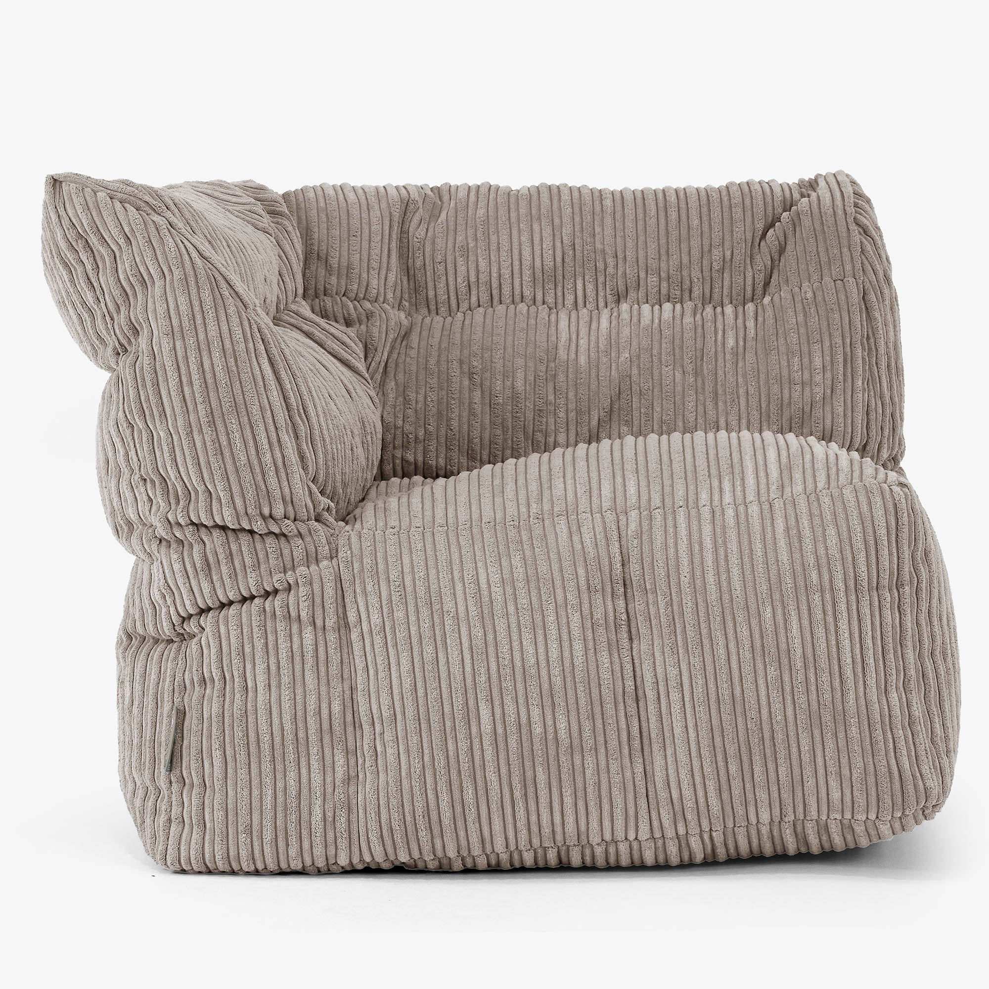 Modulsoffa Sittsäck, Vänster Hörnsektion - Klassisk Manchestertyg Duvgrå