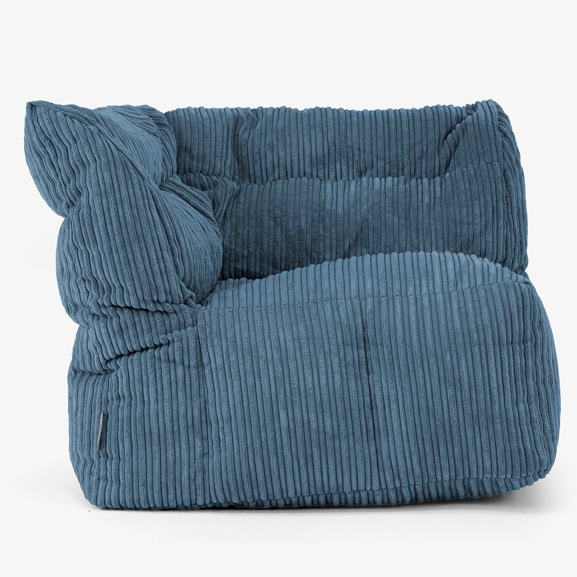 Modulsoffa Sittsäck, Vänster Hörnsektion - Klassisk Manchestertyg Marinblå