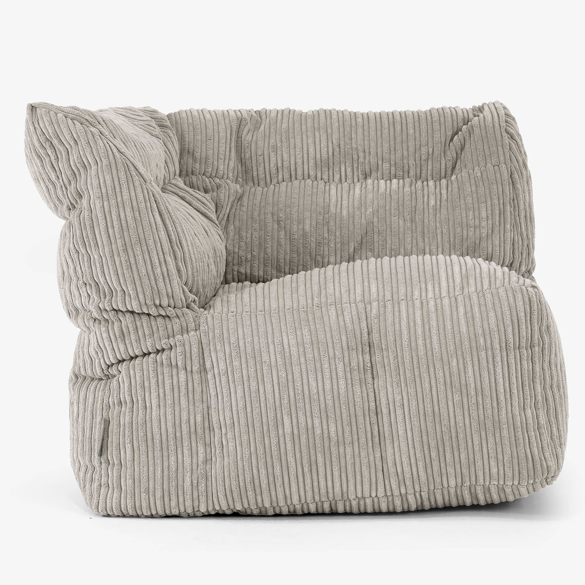 Modulsoffa Sittsäck, Vänster Hörnsektion - Klassisk Manchestertyg Minkbrun