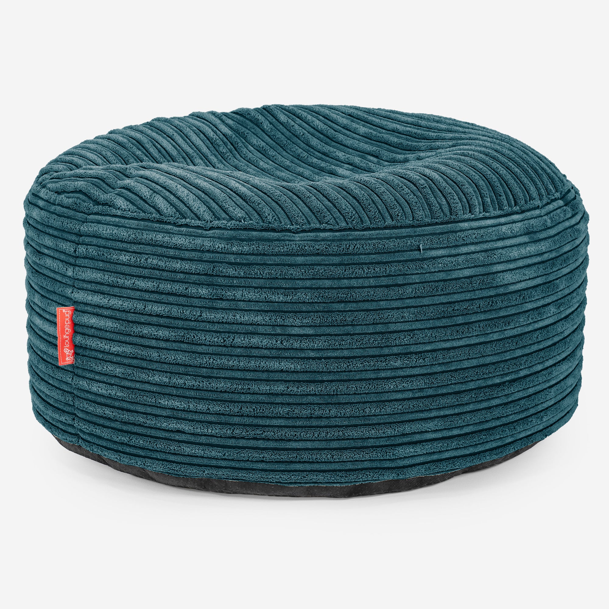 Ottomanpuff med Bricka - Klassisk Manchestertyg Teal - Image 2