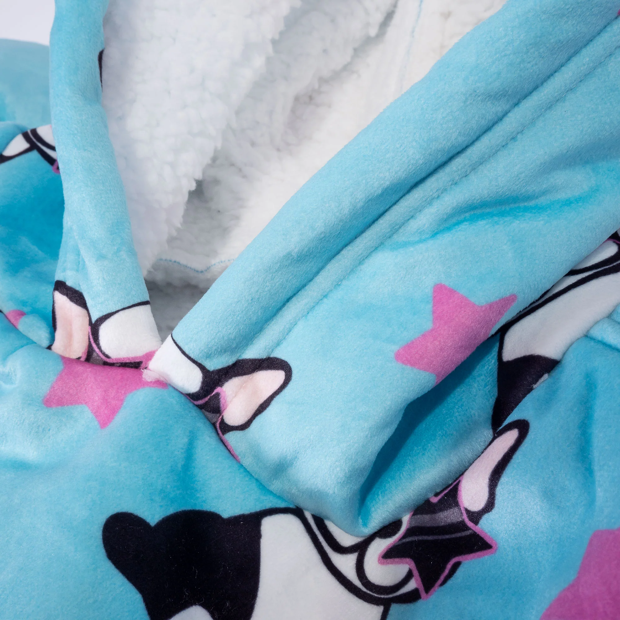 Oversized Hoodie-filt för Vuxna - Minky Mops - Image 6