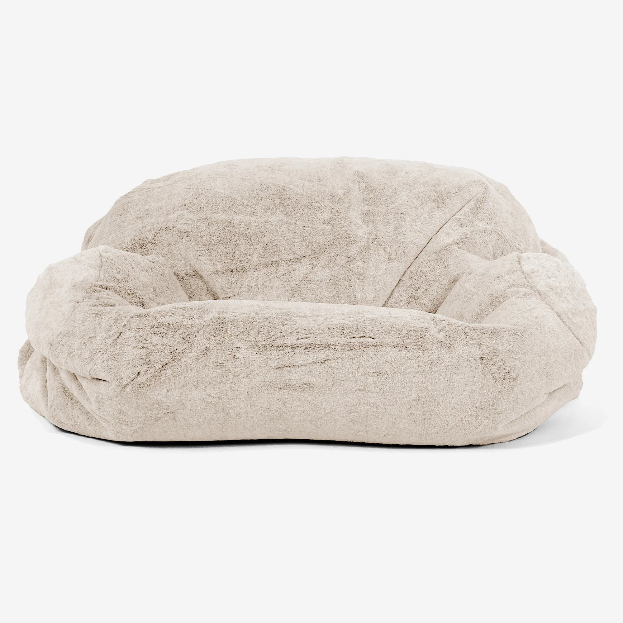 Sabine Saccosäcksoffa - Fuskkaninpäls Vit - Image 2