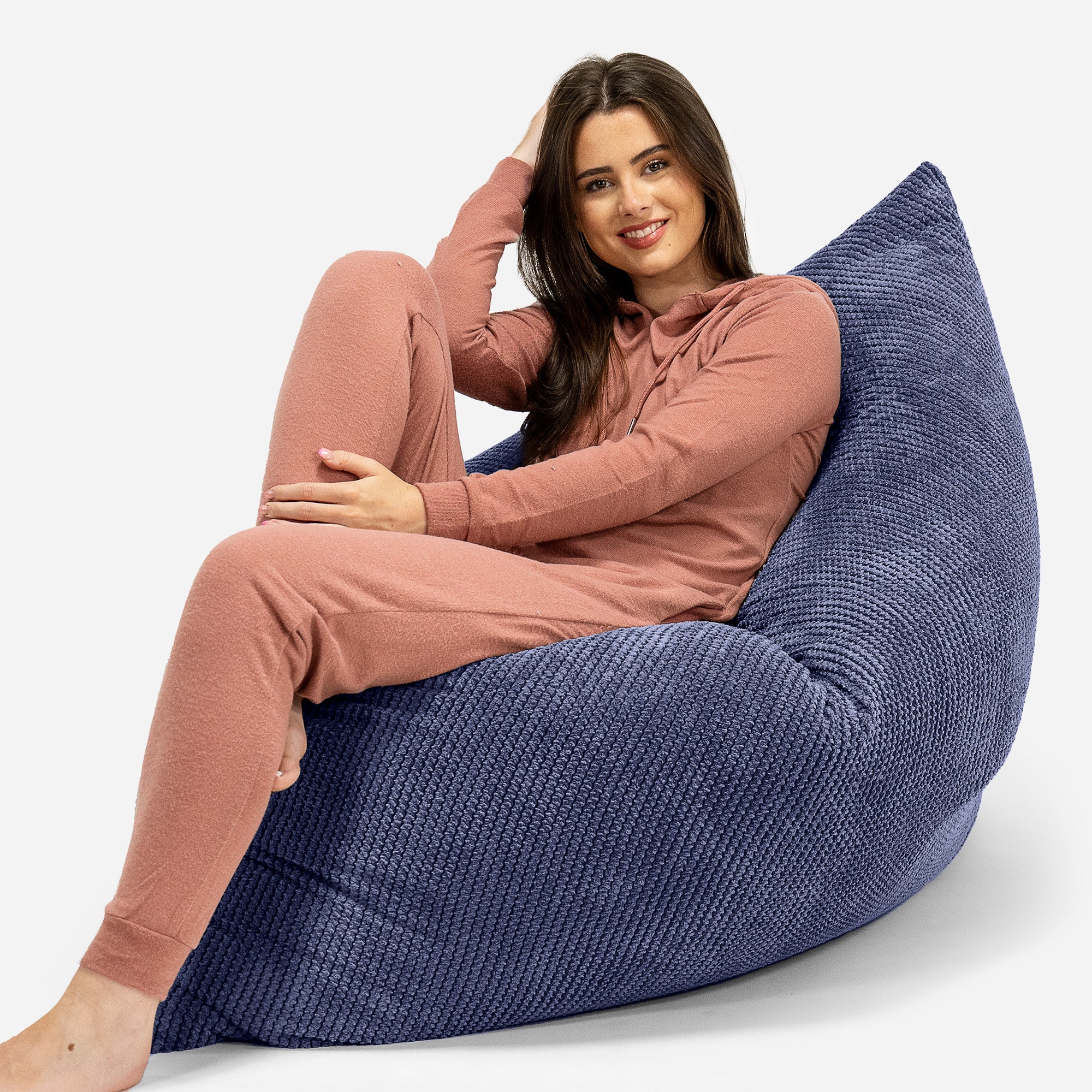 Saccosäck Kudde XXL - Pom-pom Lila - Image 3