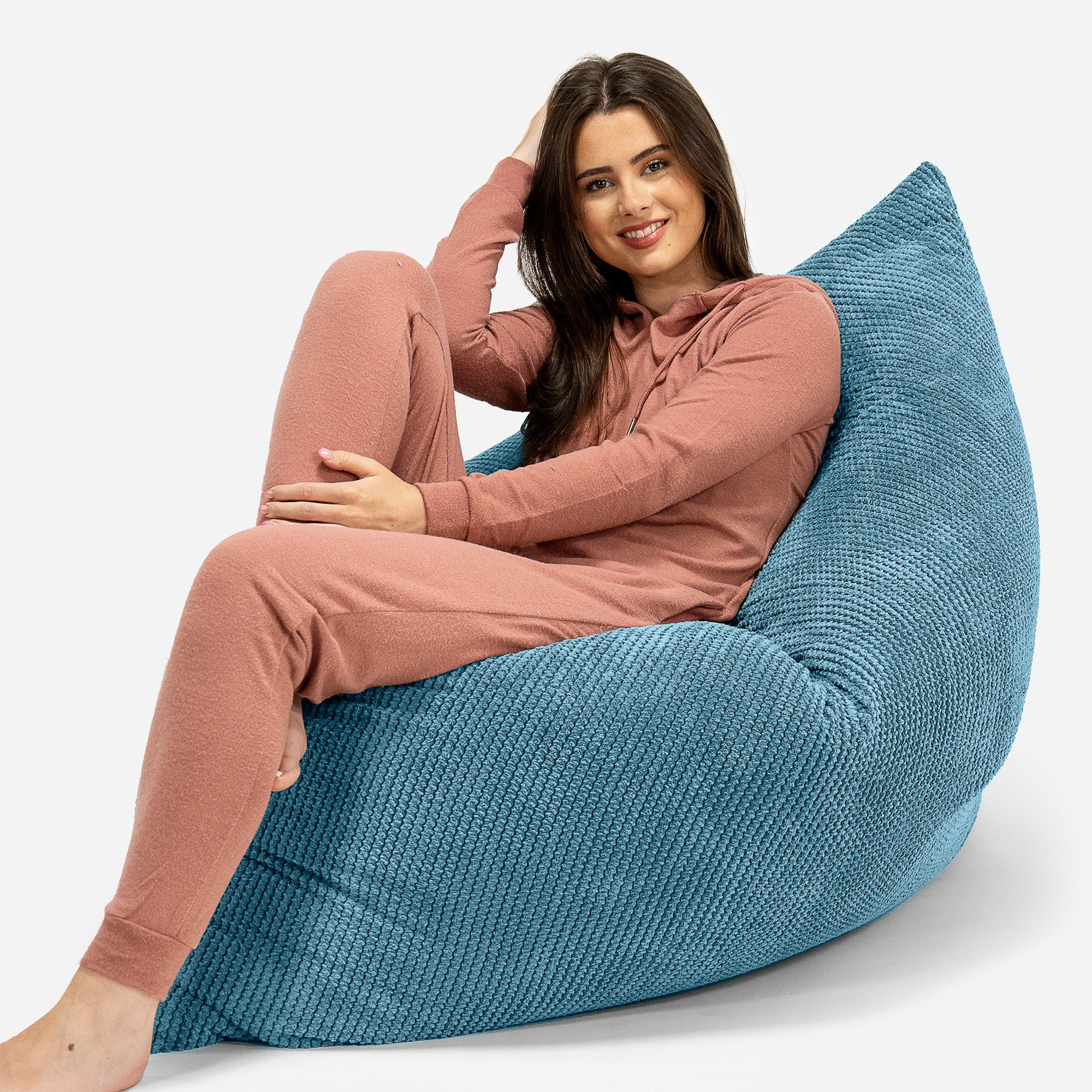 Saccosäck Kudde XXL - Pom-pom Turkos - Image 4