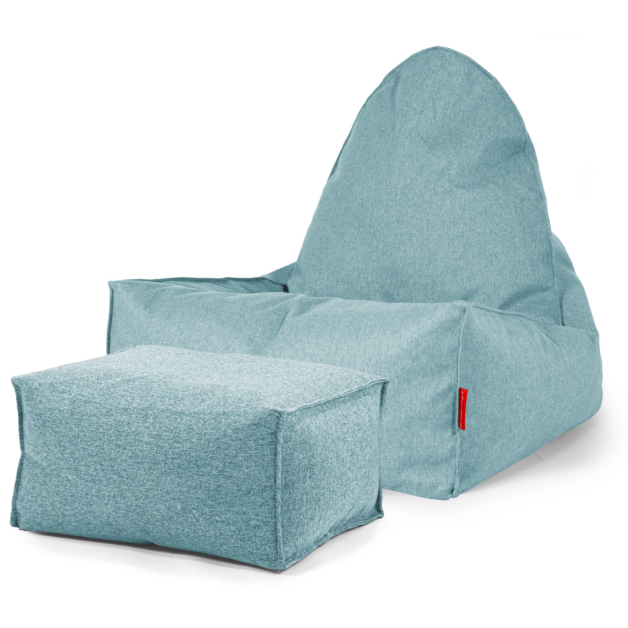 Saccosäck Scandi Lounger - Interalli-ull Cyan - Image 2