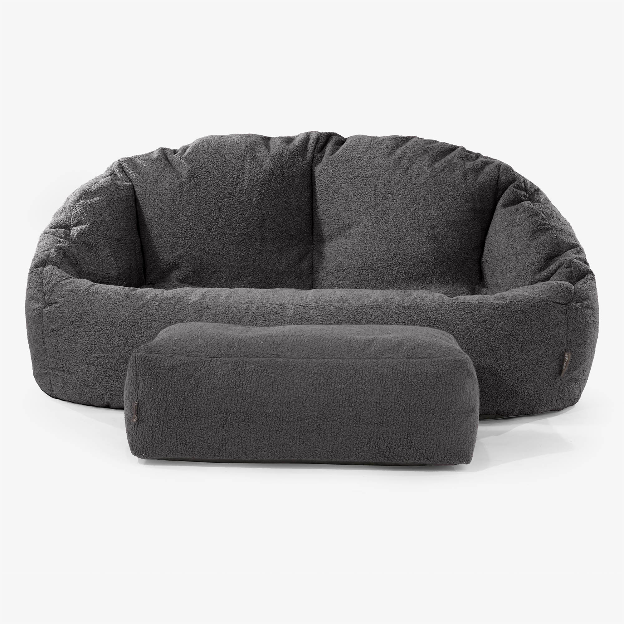 Saccosäck Soffa Bubble - Boucle Grafitgrå - Image 2