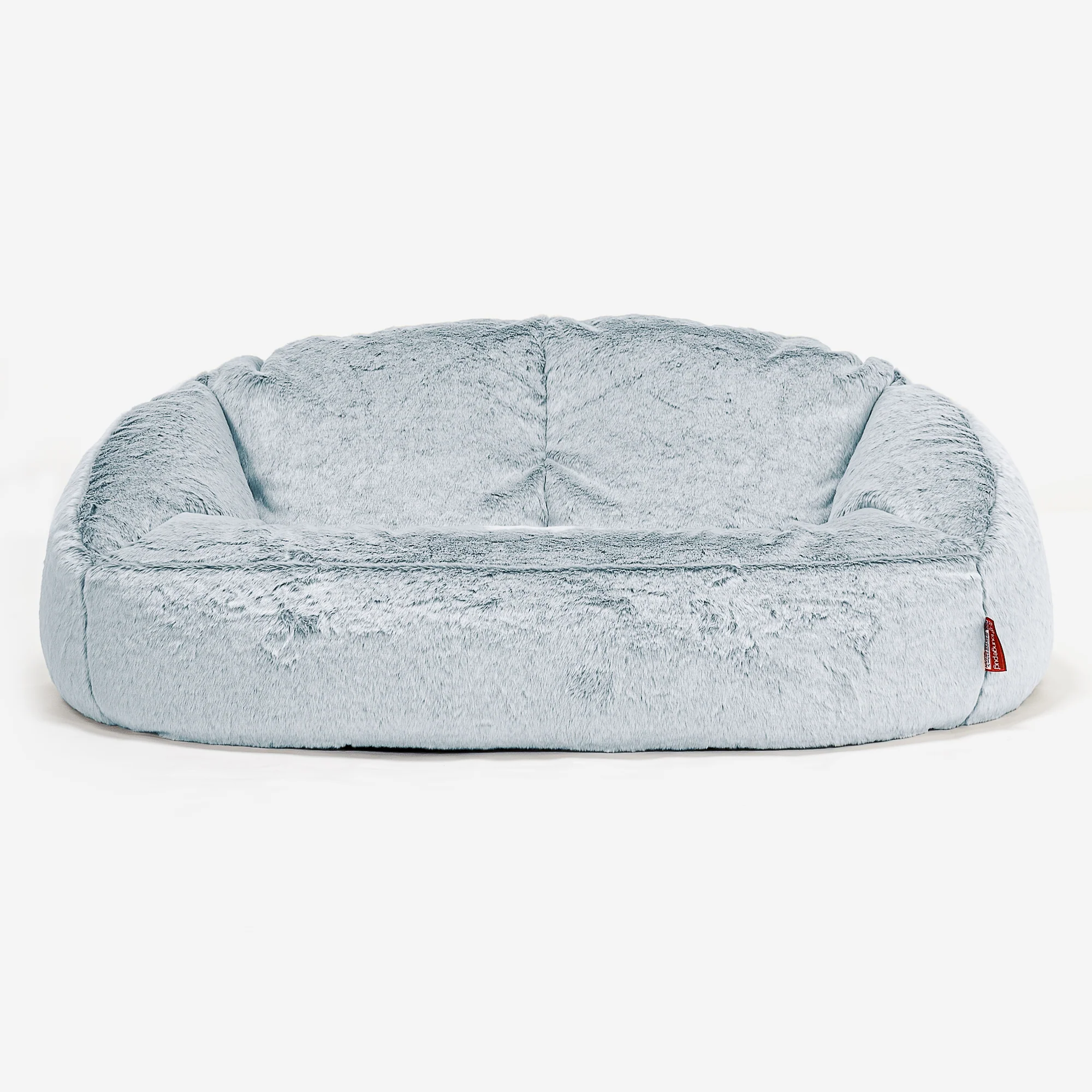 Saccosäck Soffa Bubble - Fuskkaninpäls Gammelblå