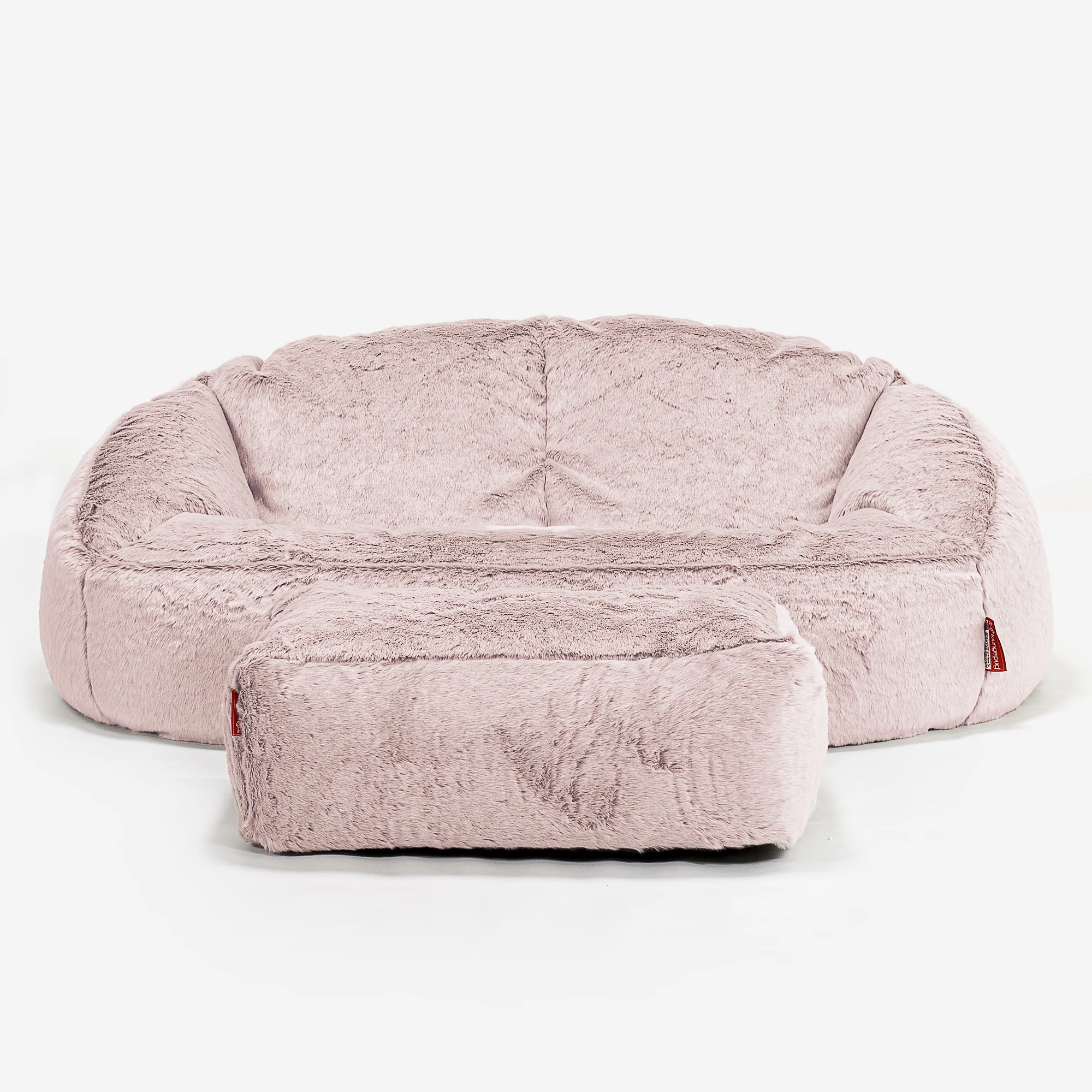 Saccosäck Soffa Bubble - Fuskkaninpäls Gammelrosa - Image 2