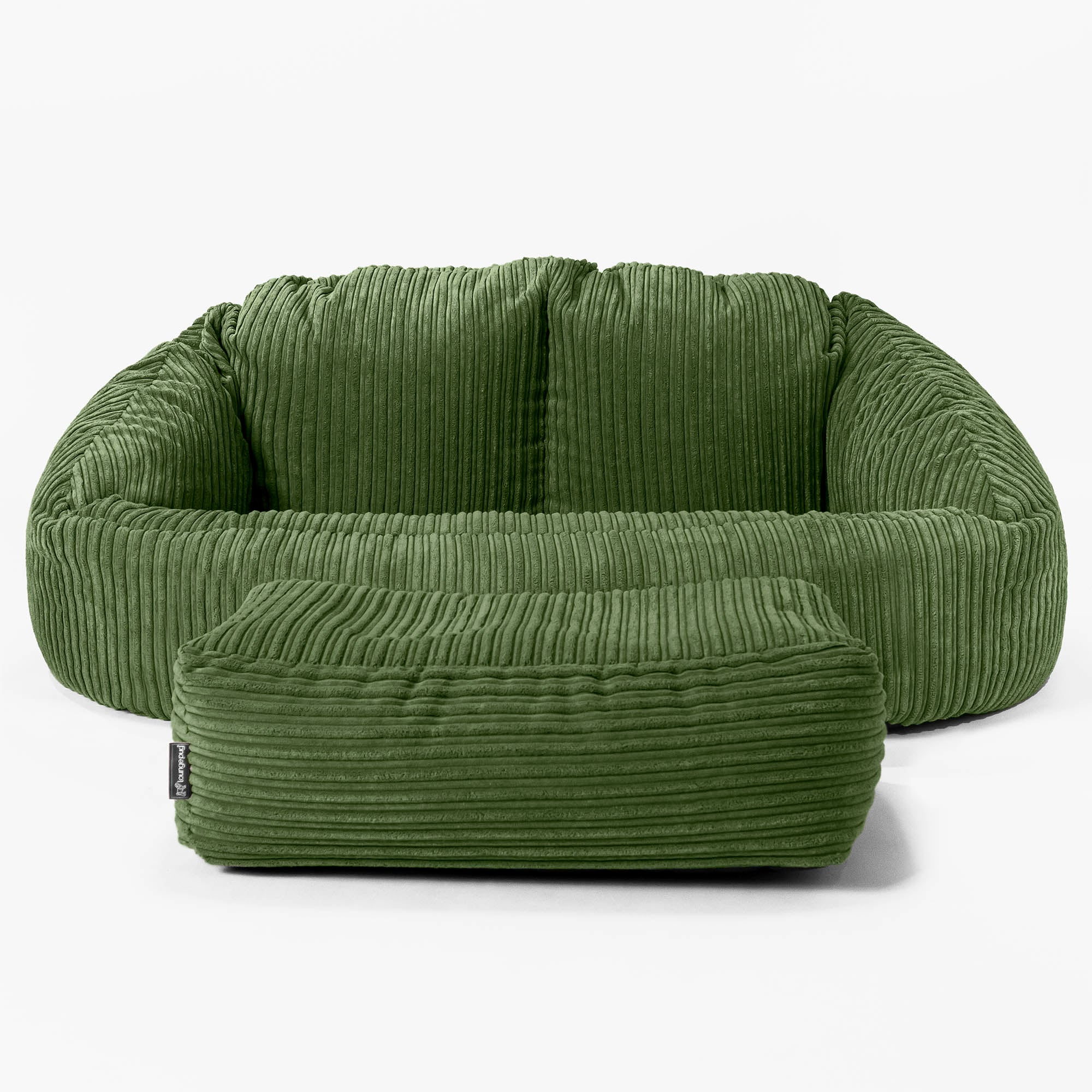 Saccosäck Soffa Bubble - Klassisk Manchestertyg Skogsgrön - Image 2