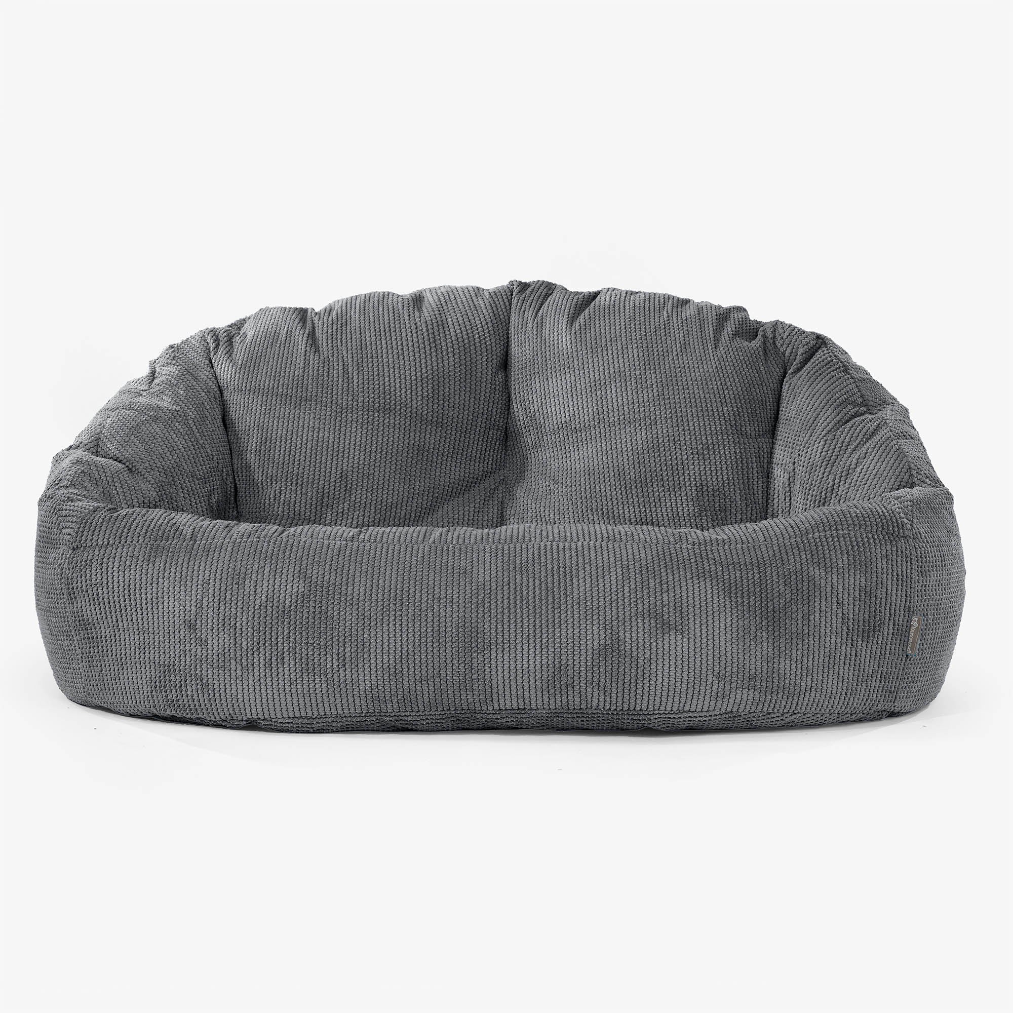 Saccosäck Soffa Bubble - Pom-pom Svart