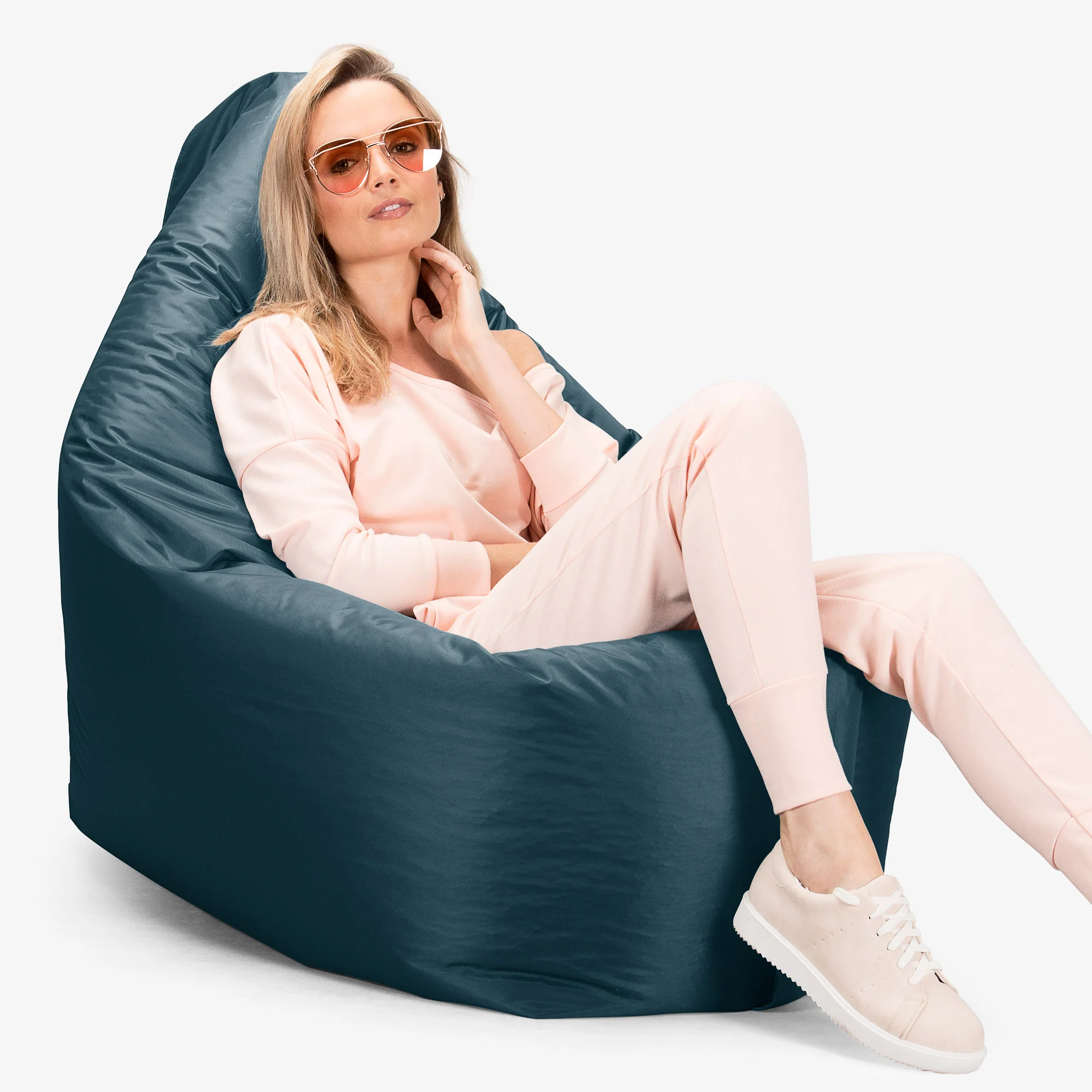 Saccosäck XXL Outdoor - SmartCanvas™ Gråblå - Image 6