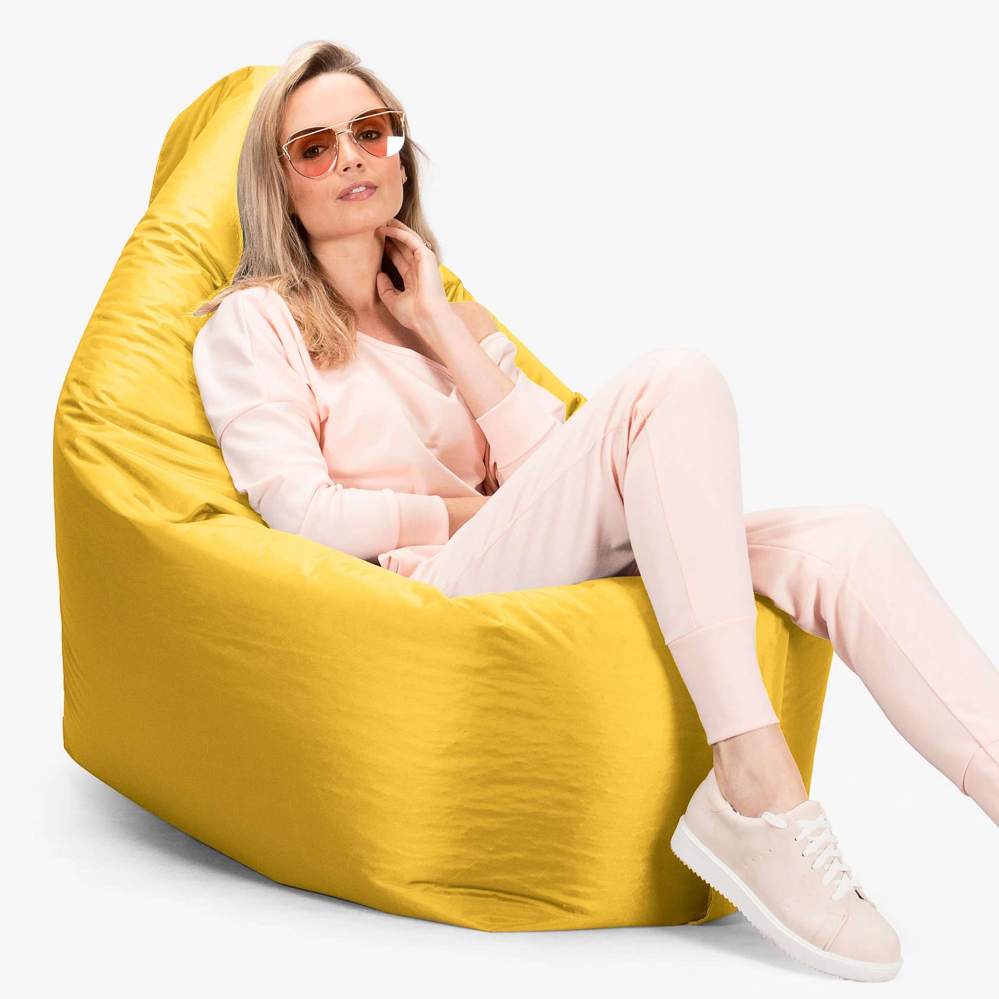 Saccosäck XXL Outdoor - SmartCanvas™ Gul - Image 6