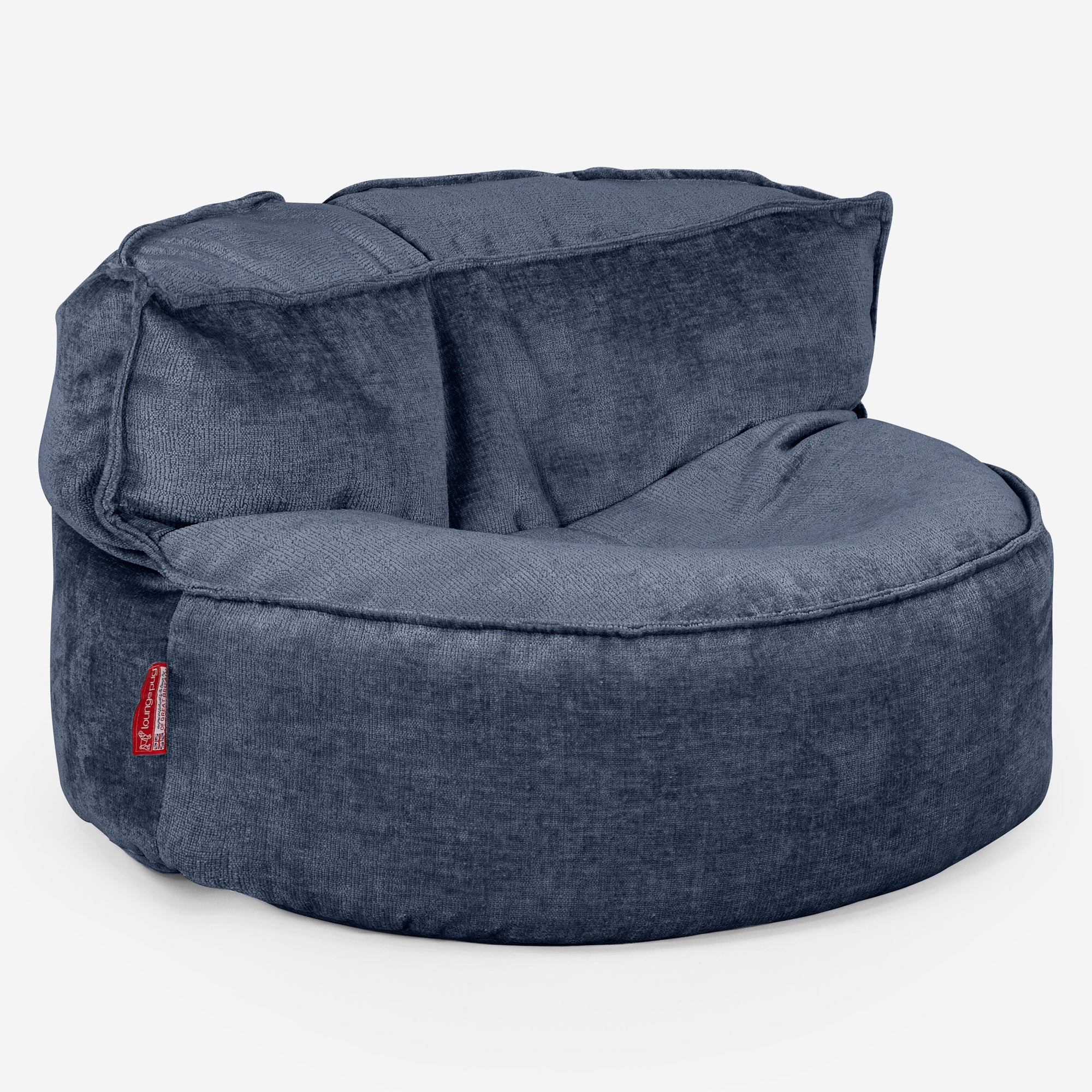Saccosäcksoffan Chloe - Chenille Marinblå