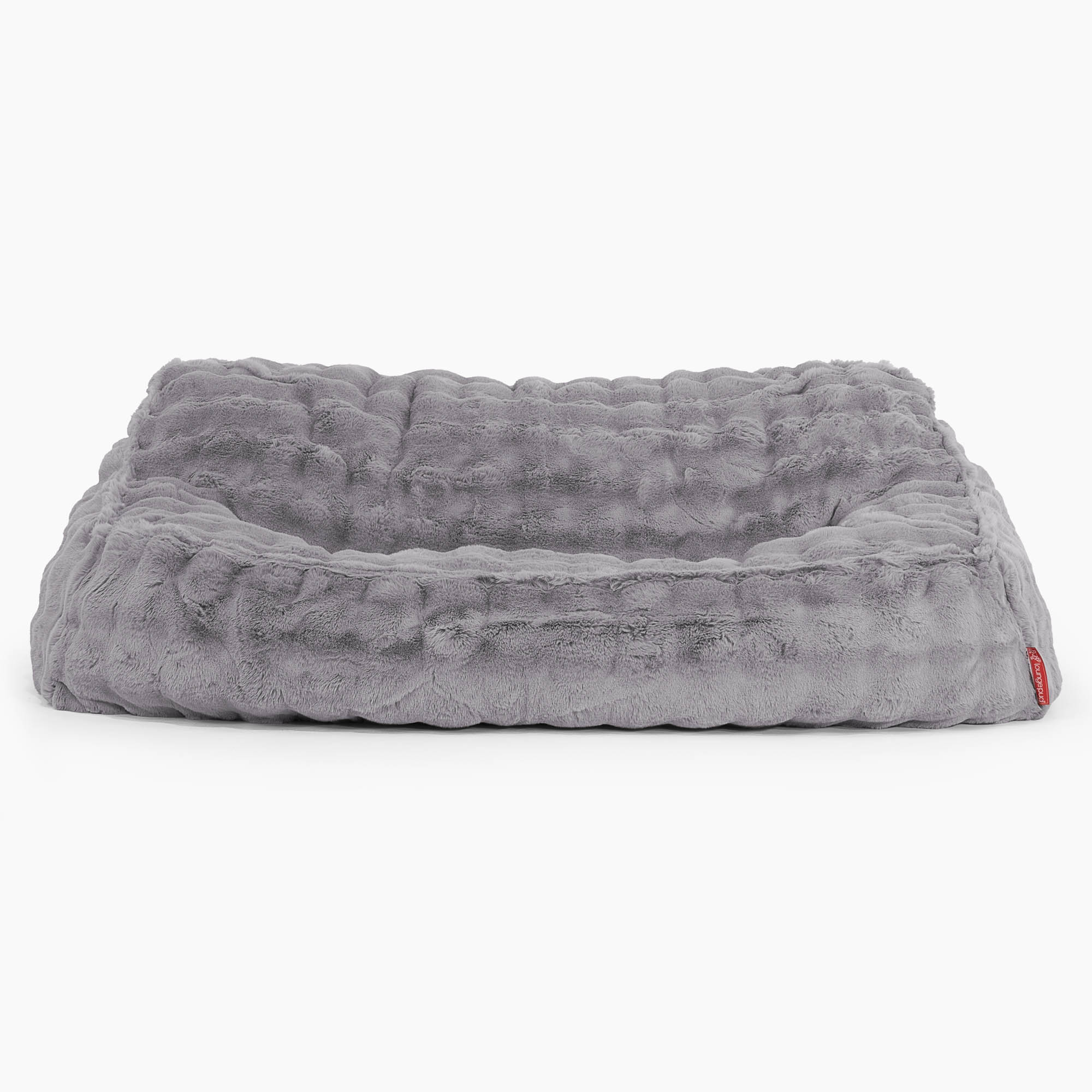Saccosäcksoffan Sloucher - Fuskpäls Bubble Grå - Image 2