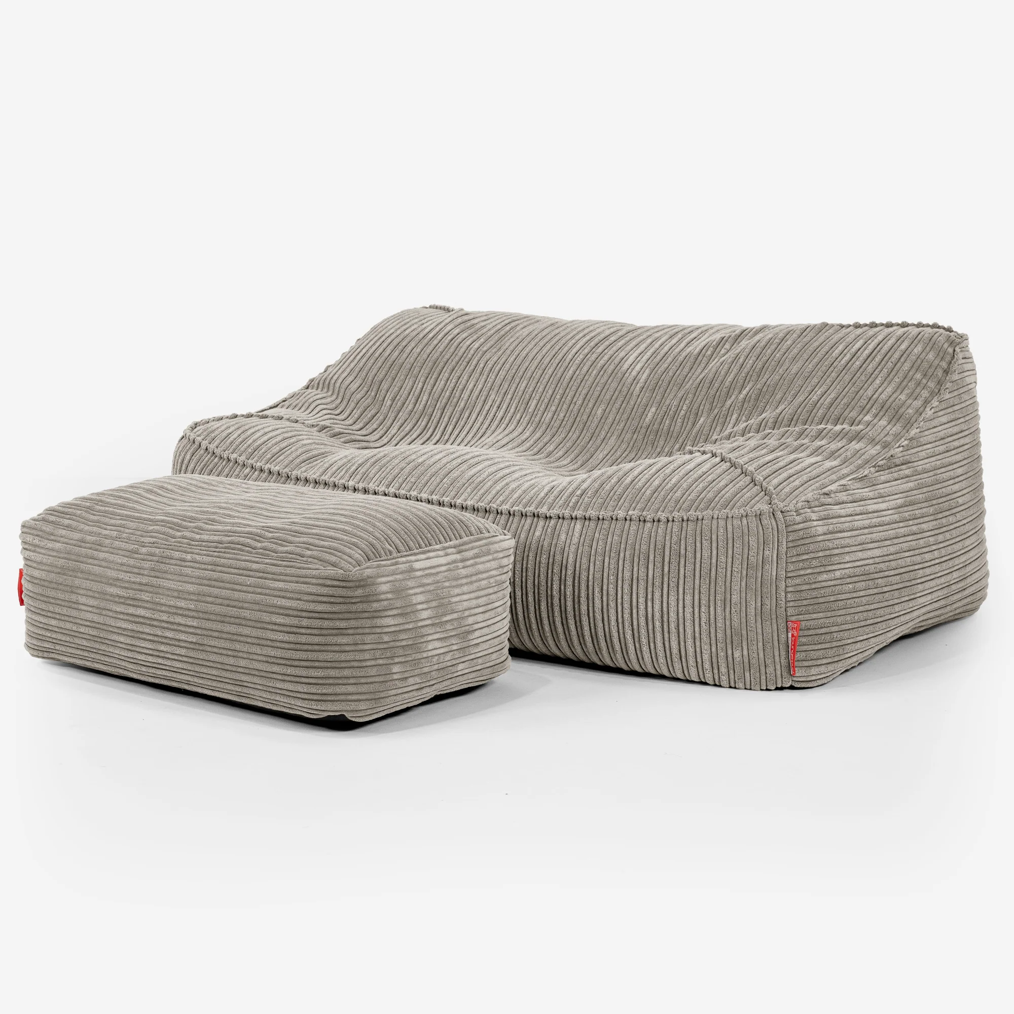 Saccosäcksoffan Sloucher - Klassisk Manchestertyg Minkbrun - Image 3