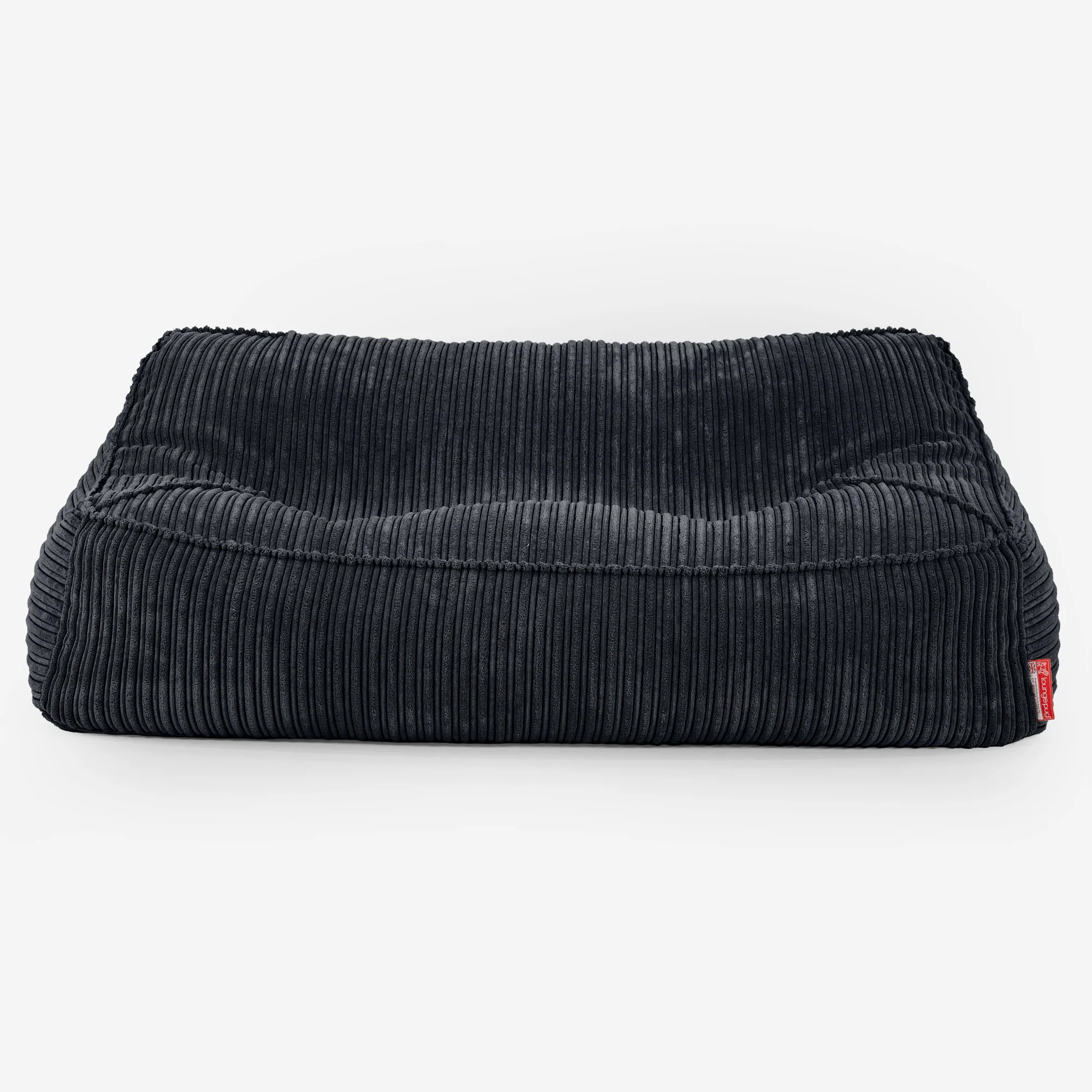 Saccosäcksoffan Sloucher - Klassisk Manchestertyg Svart - Image 2